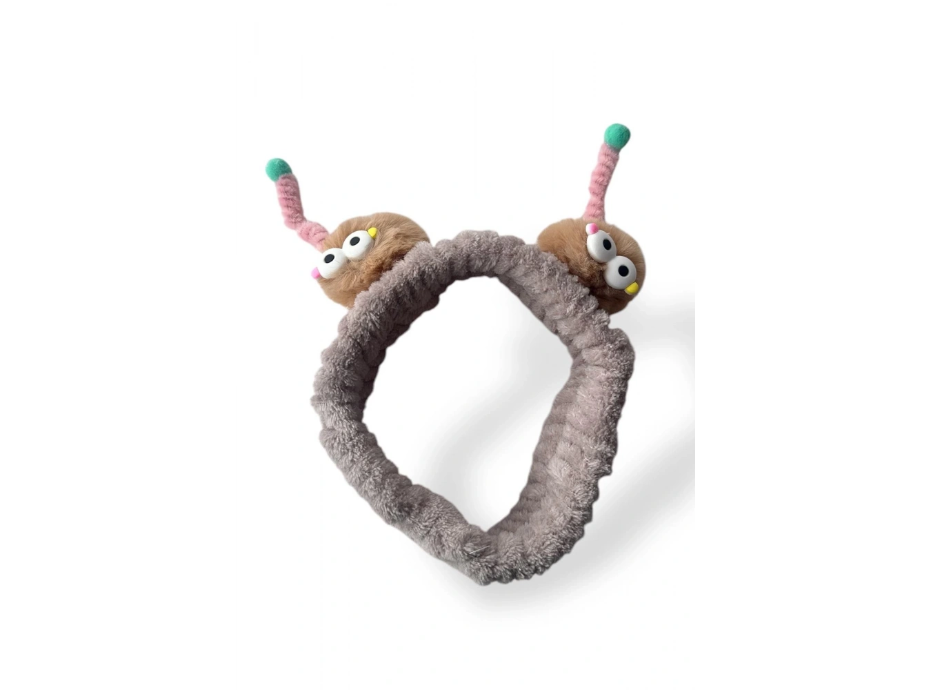 Kahverengi Canavar Figürlü Peluş Saç Bandı