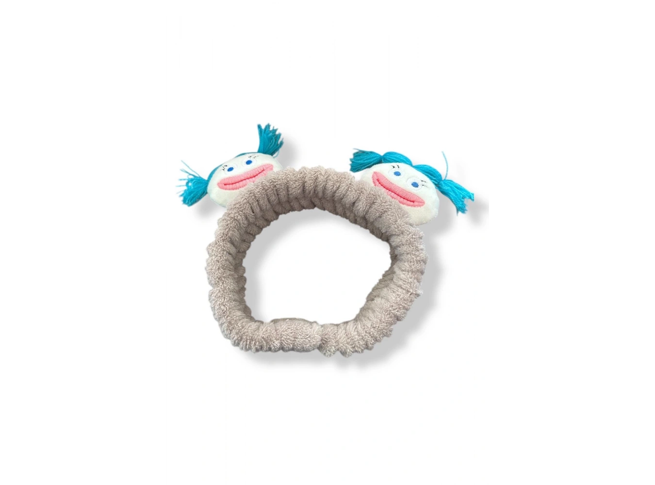 Kahverengi Canavar Figürlü Peluş Saç Bandı