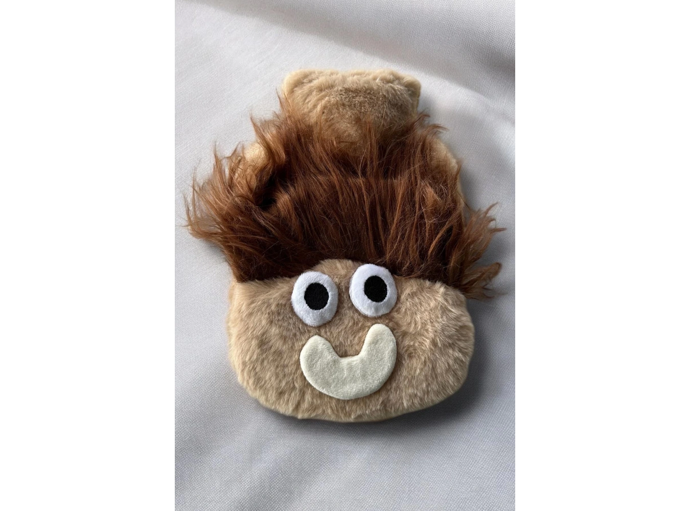 Kahverengi Canavar Figürlü Peluş Sıcak Su Torbası