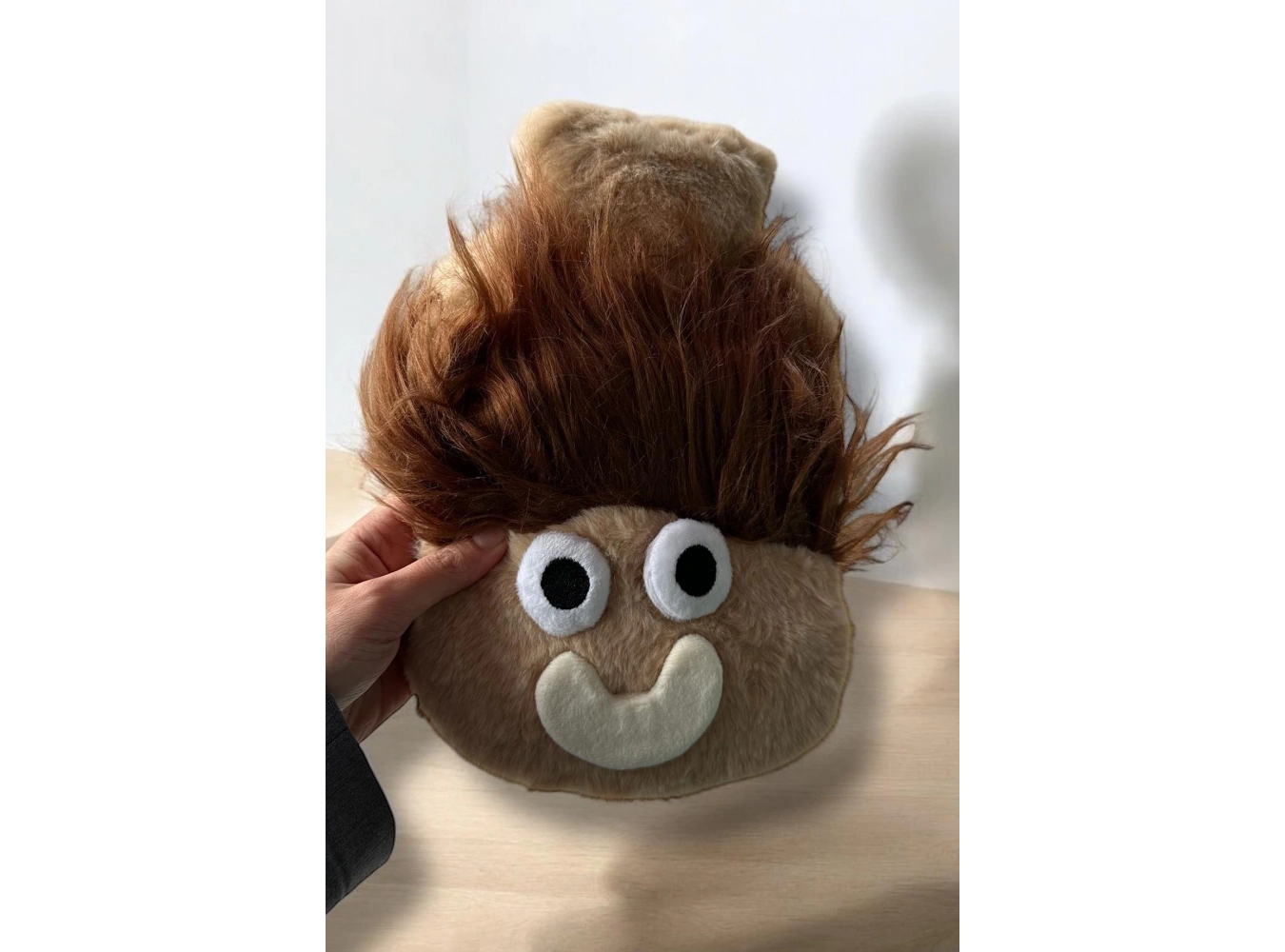 Kahverengi Canavar Figürlü Peluş Sıcak Su Torbası