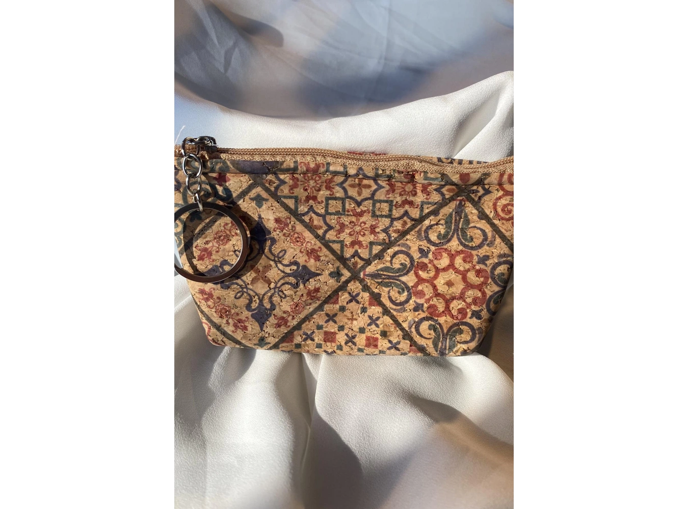 Kahverengi Etnik Desen Cüzdan/ Anahtarlık