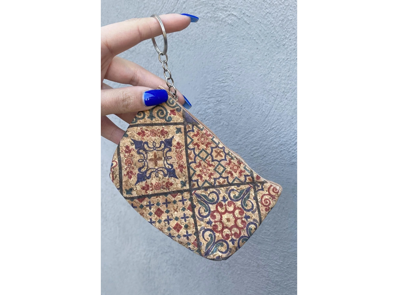 Kahverengi Etnik Desen Cüzdan/ Anahtarlık