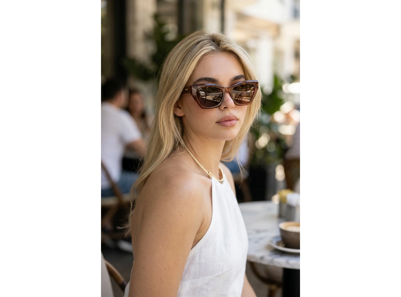 Kahverengi Kadın Güneş Gözlük