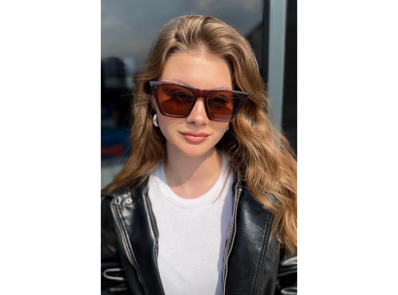 Kahverengi Kadın Güneş Gözlük