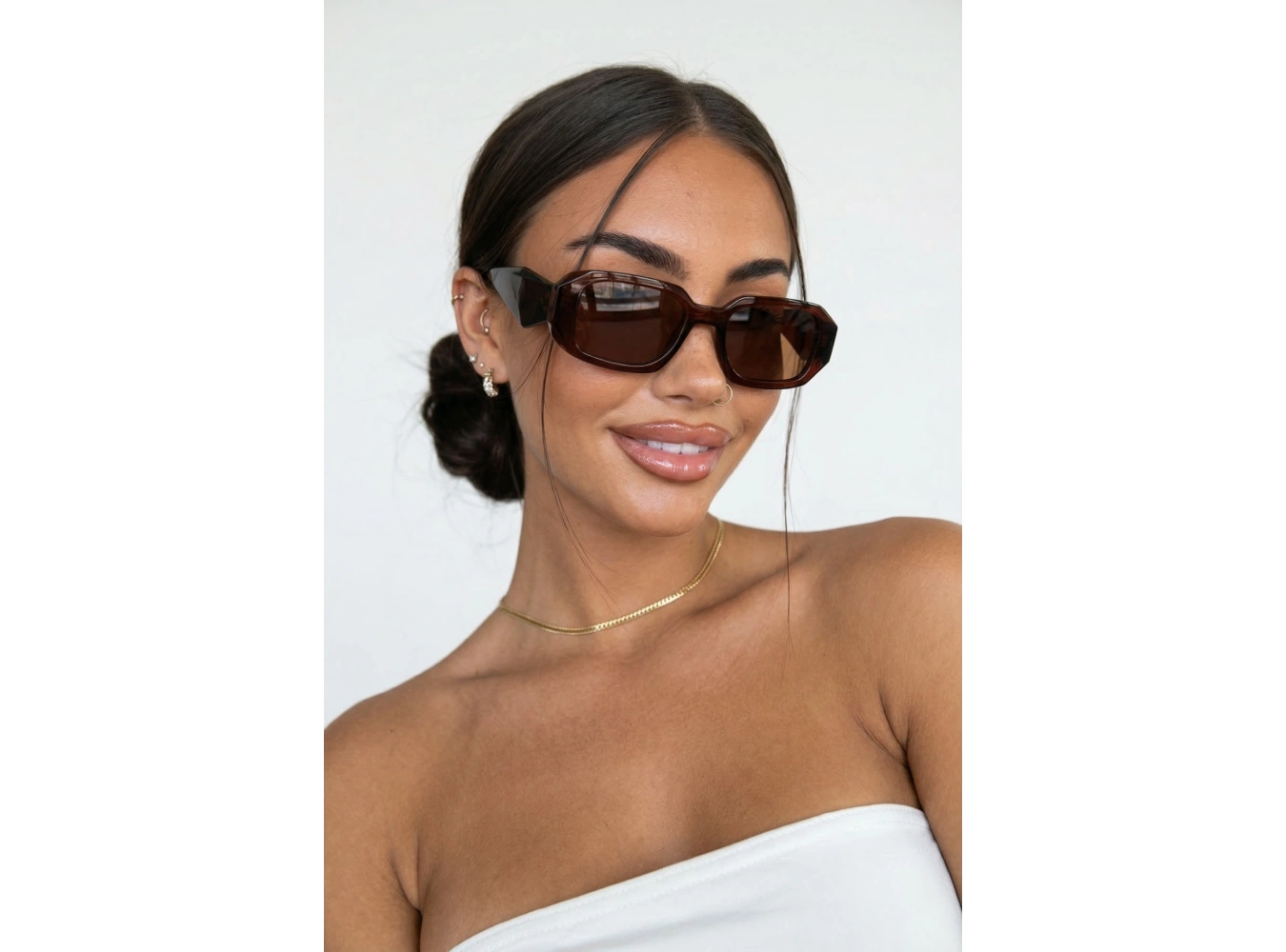 Kahverengi Kadın Güneş Gözlük