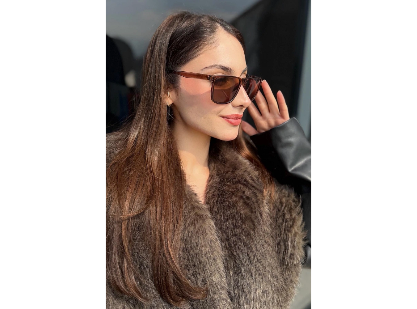 Kahverengi Kadın Güneş Gözlük