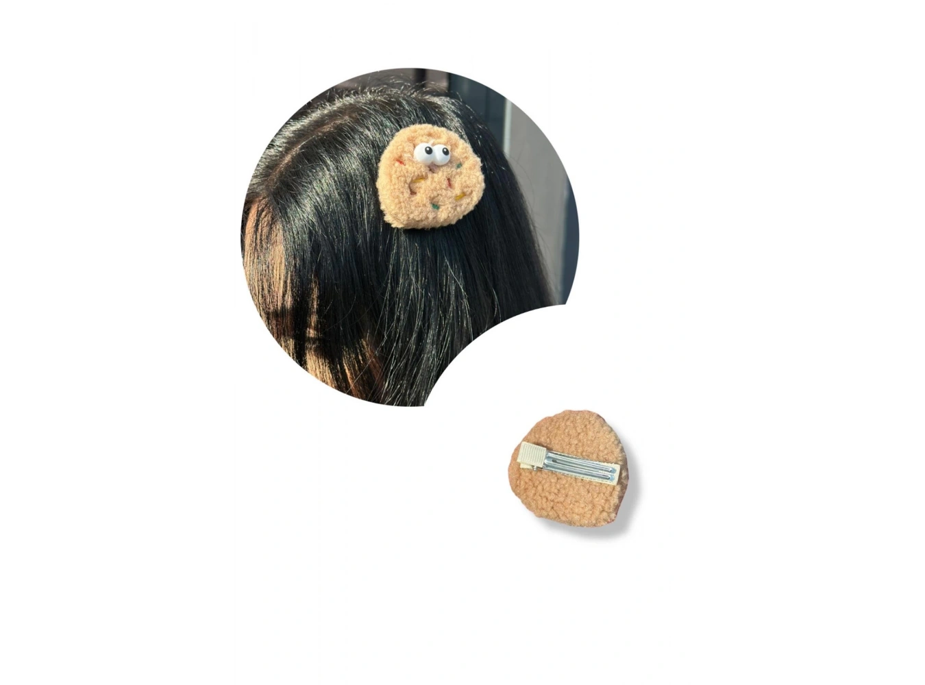 Kahverengi Kurabiye Figürlü Yan Toka