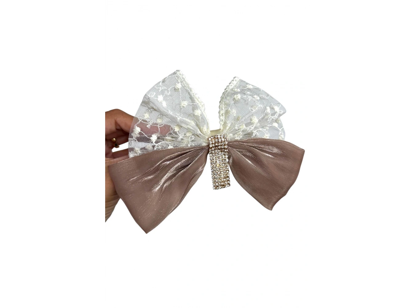 Kahverengi Kurdele Figürlü Taş Detaylı Otomat Toka