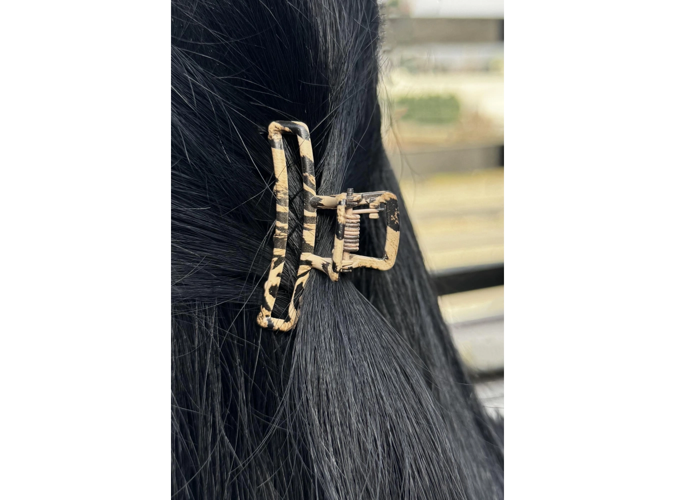 Kahverengi Leopar Desenli Mandal Toka