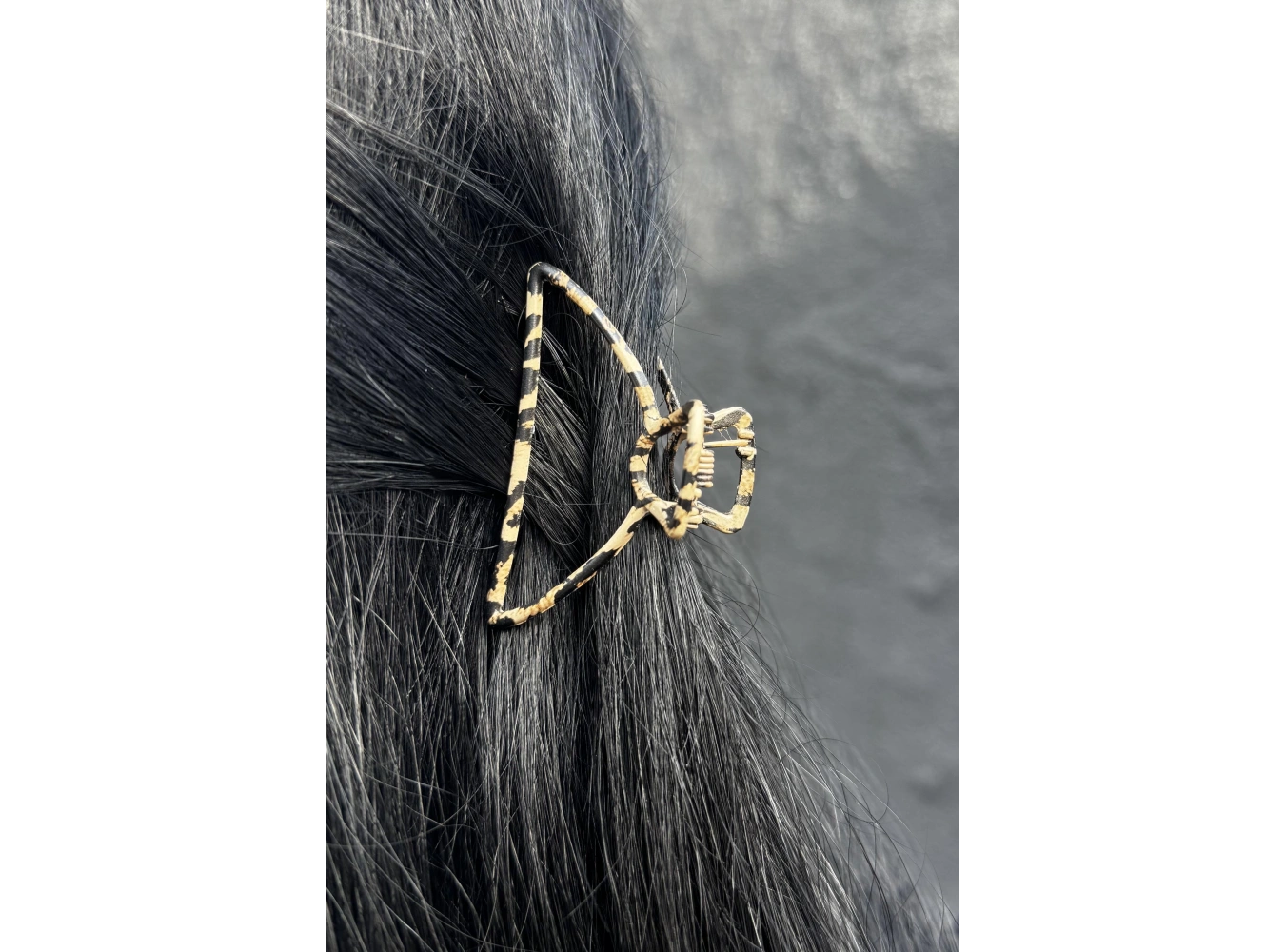 Kahverengi Leopar Desenli Mandal Toka