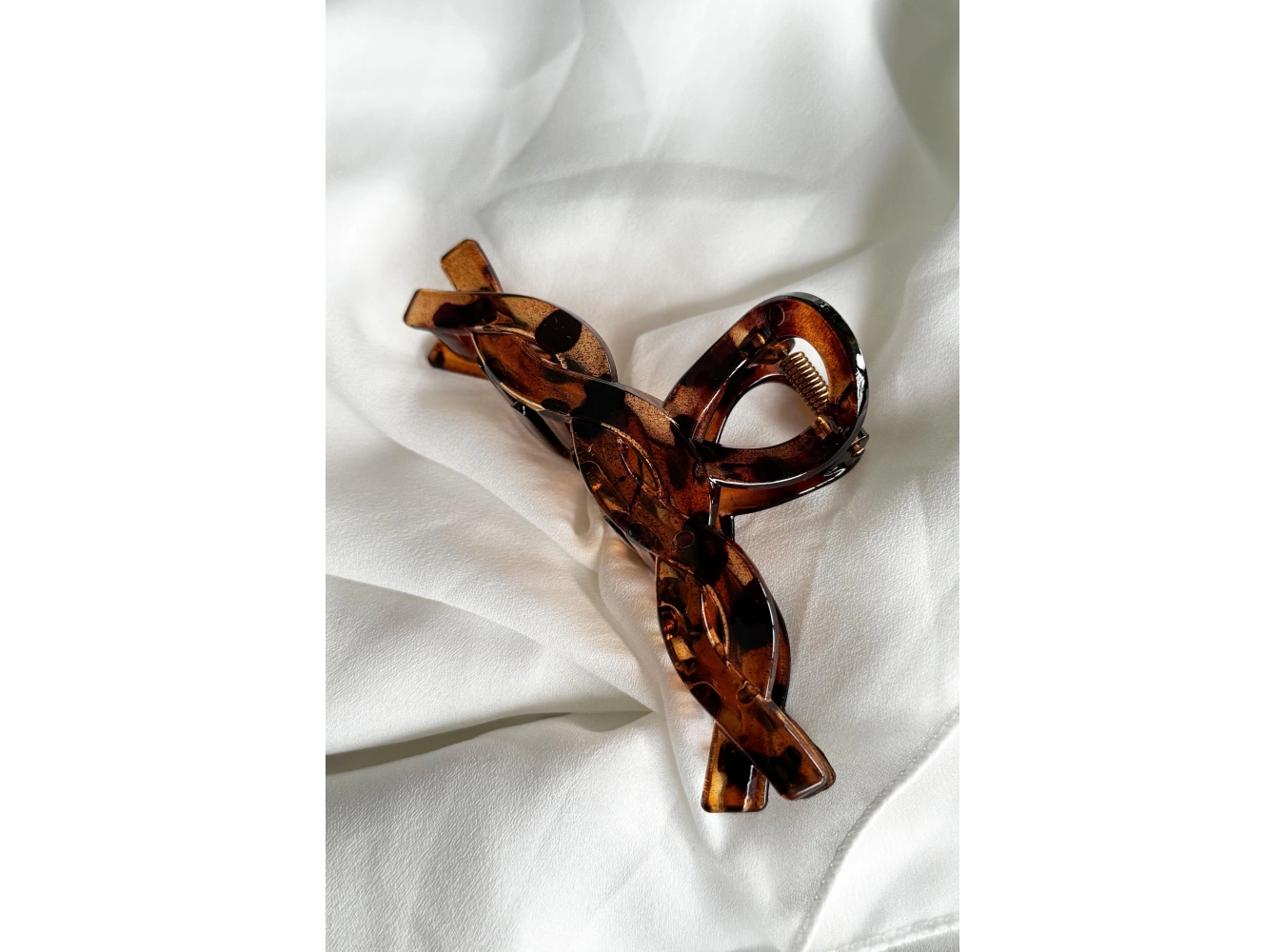 Kahverengi Leopar Desenli Mandal Toka