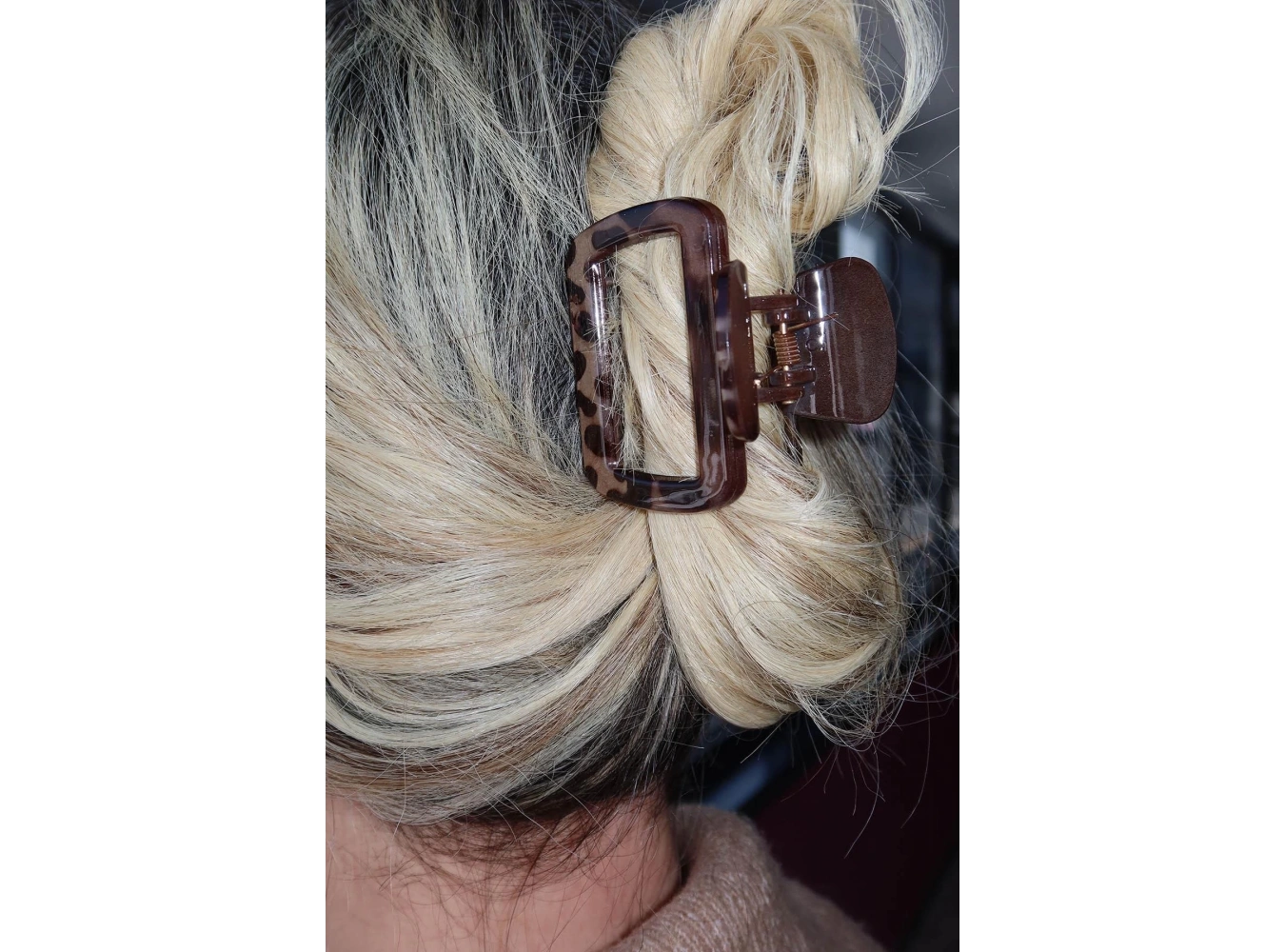 Kahverengi Leopar Desenli Mandal Toka