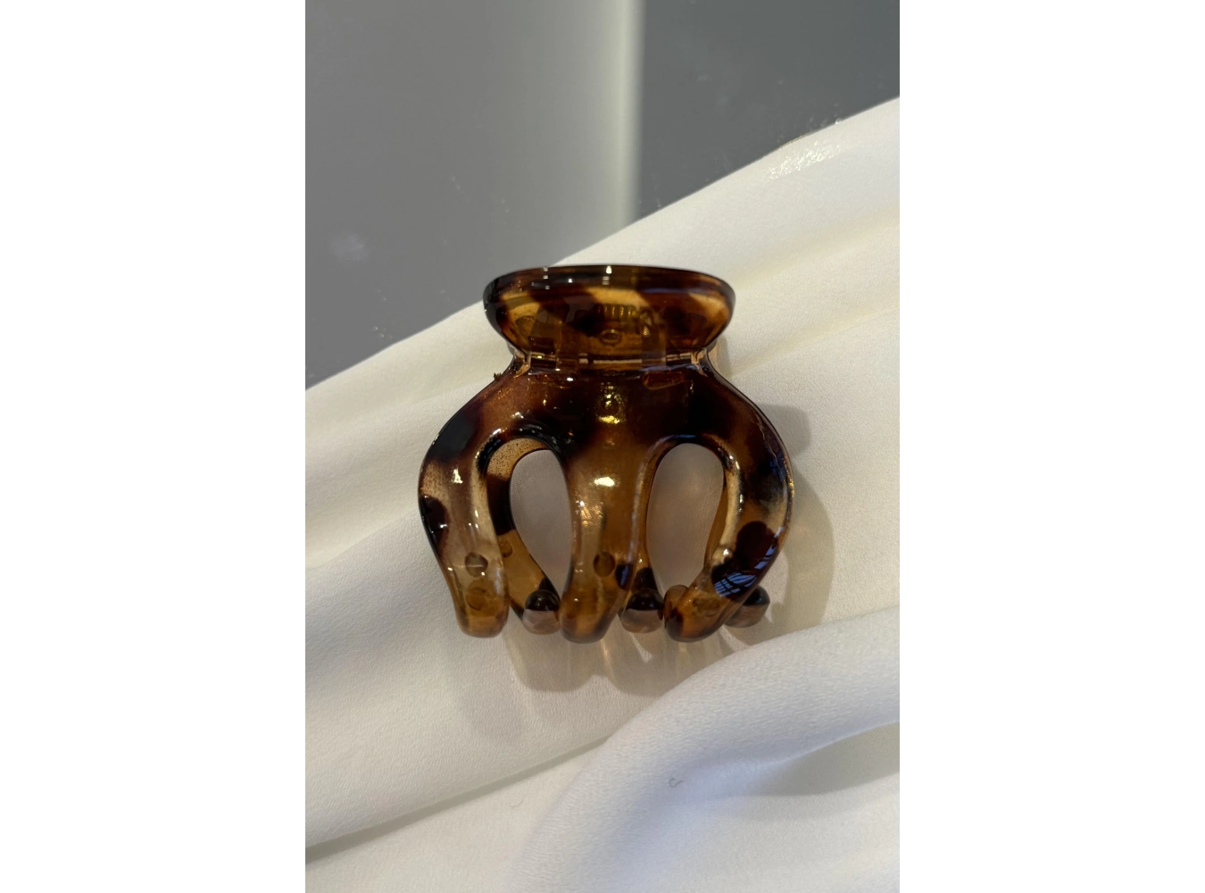 Kahverengi Leopar Desenli Mandal Toka