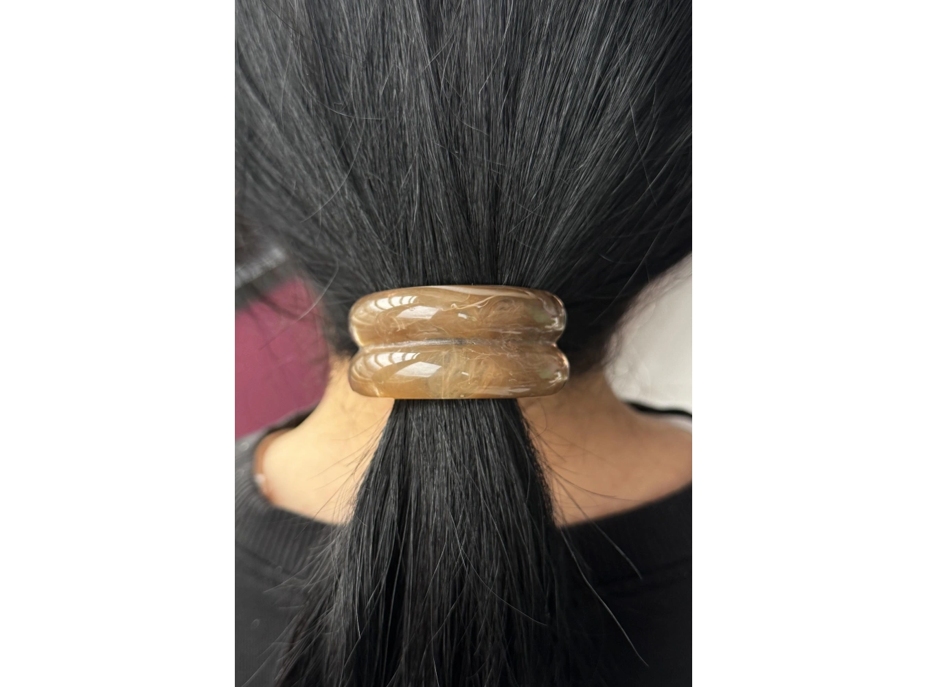 Kahverengi Mermer Görünümlü Lastik Toka