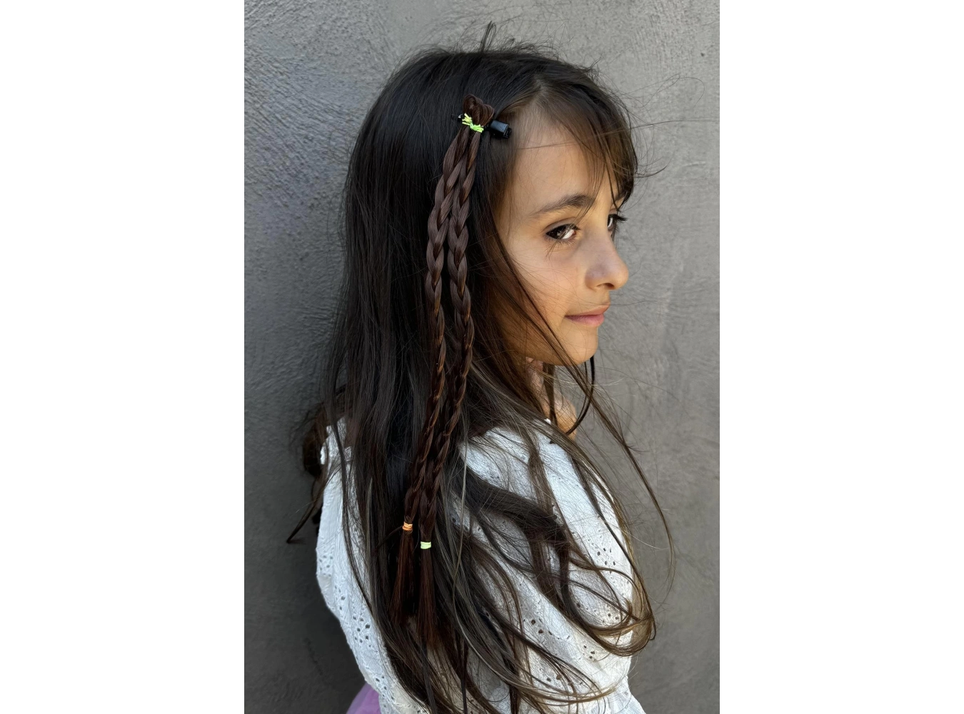 Kahverengi Örgü Saç Figürlü Pens Toka