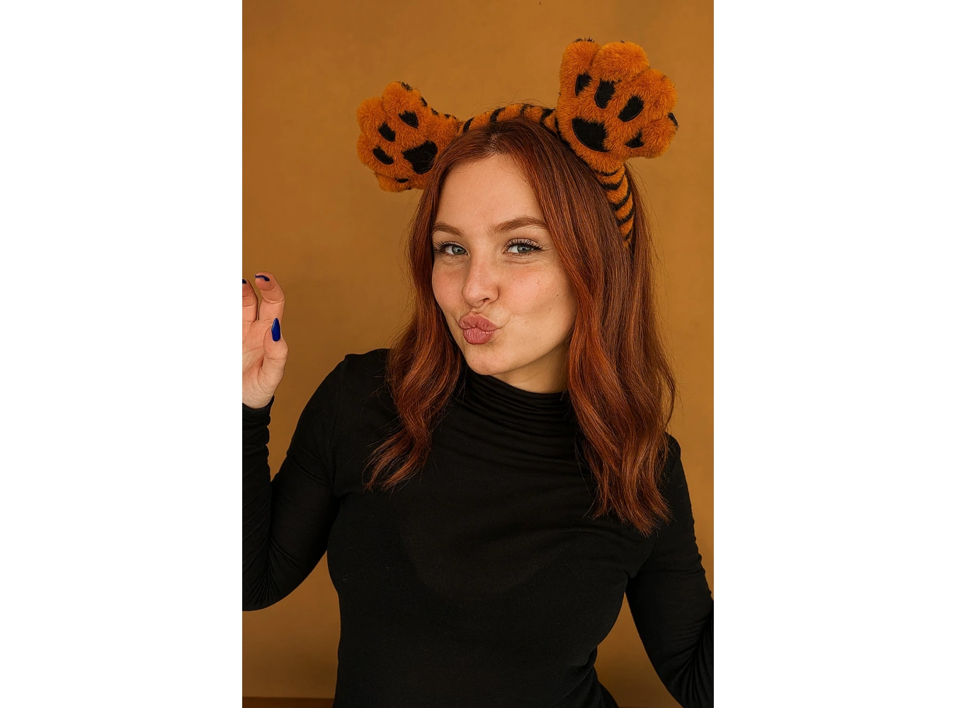 Kahverengi Pati Figürlü Peluş Taç