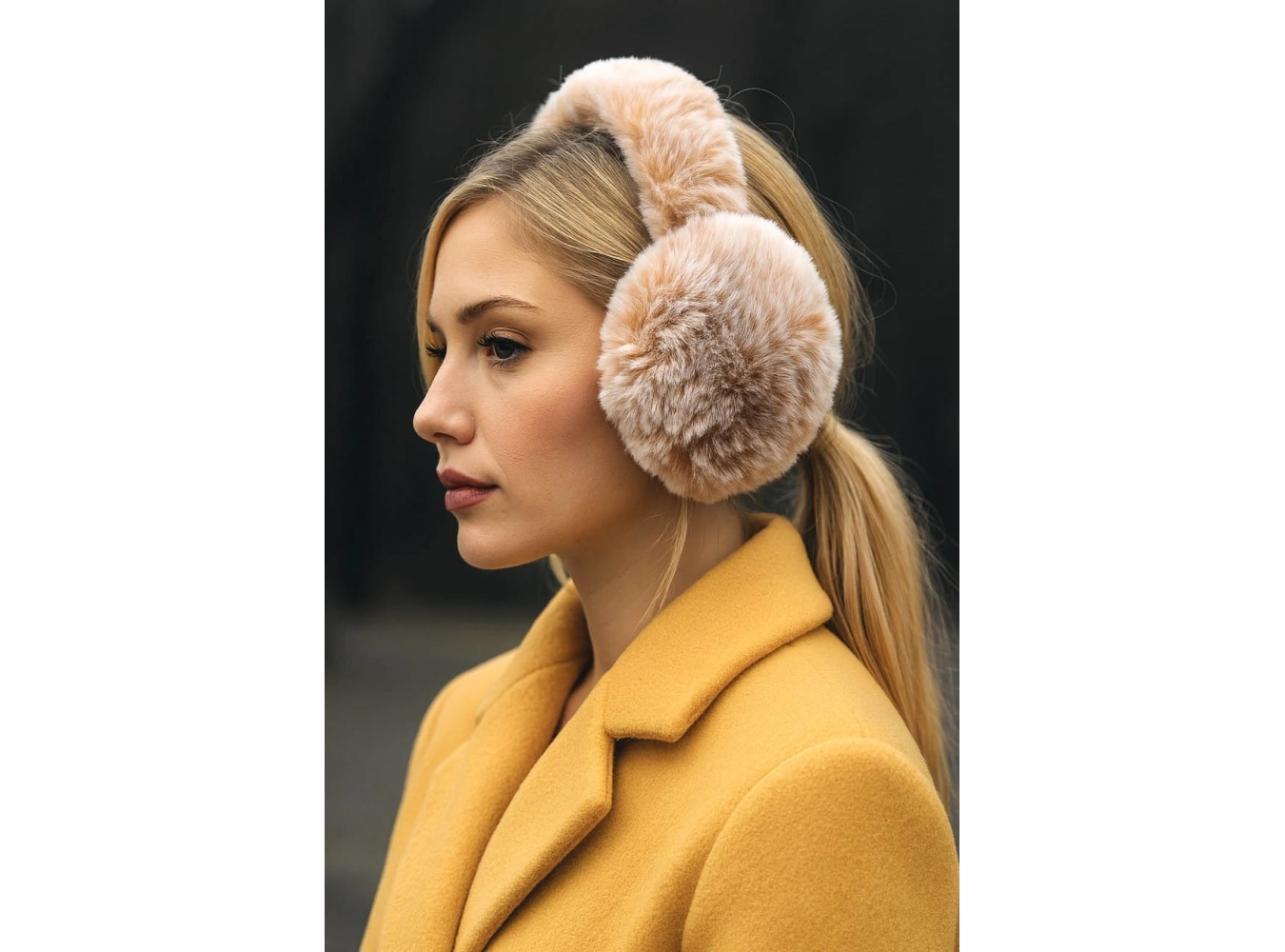 Kahverengi Peluş Kulaklık