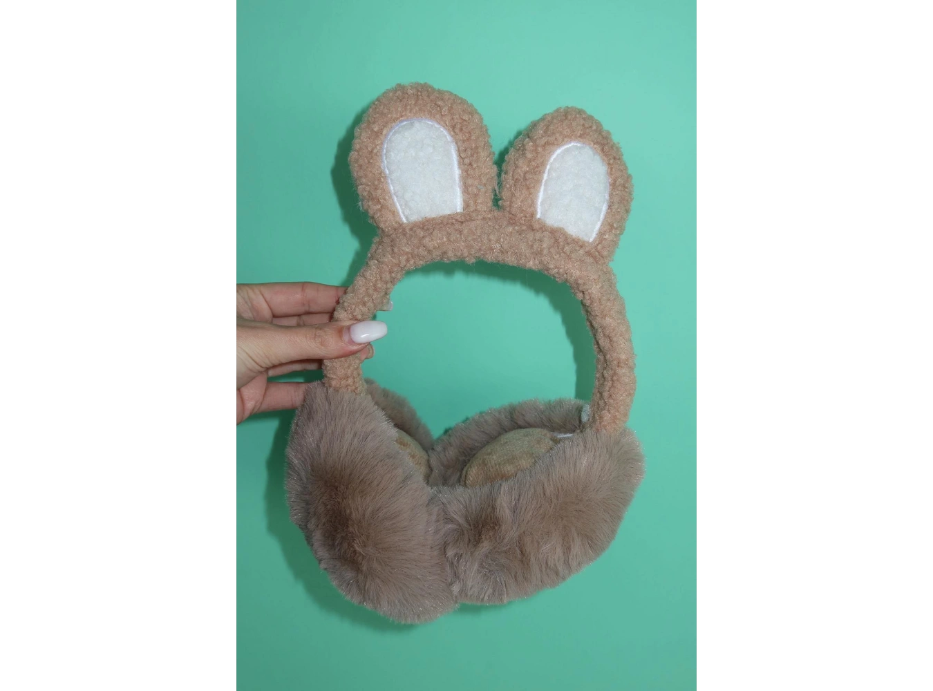 Kahverengi Peluş Kulaklık