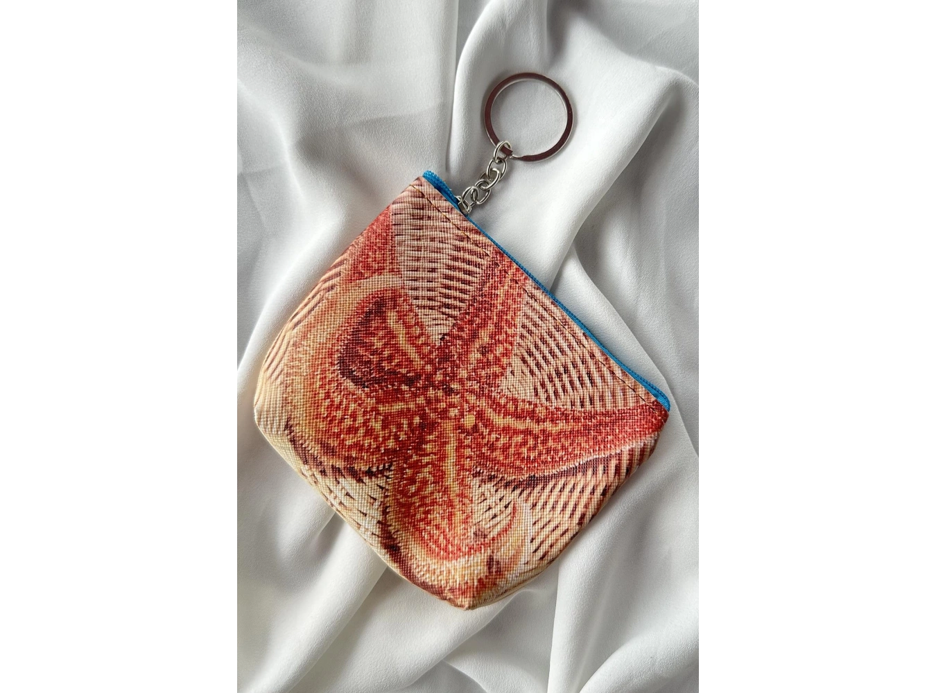 Kahverengi Renk Deniz Yıldızı Figürlü Anahtarlık /Cüzdan