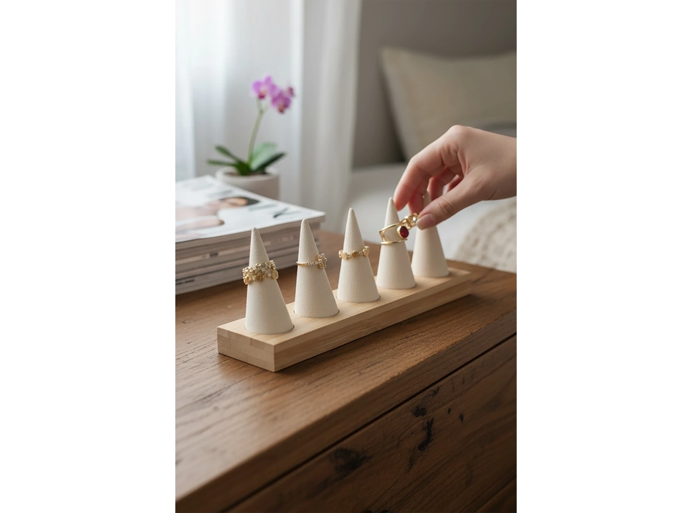 Kahverengi Takı/Yüzük Standı