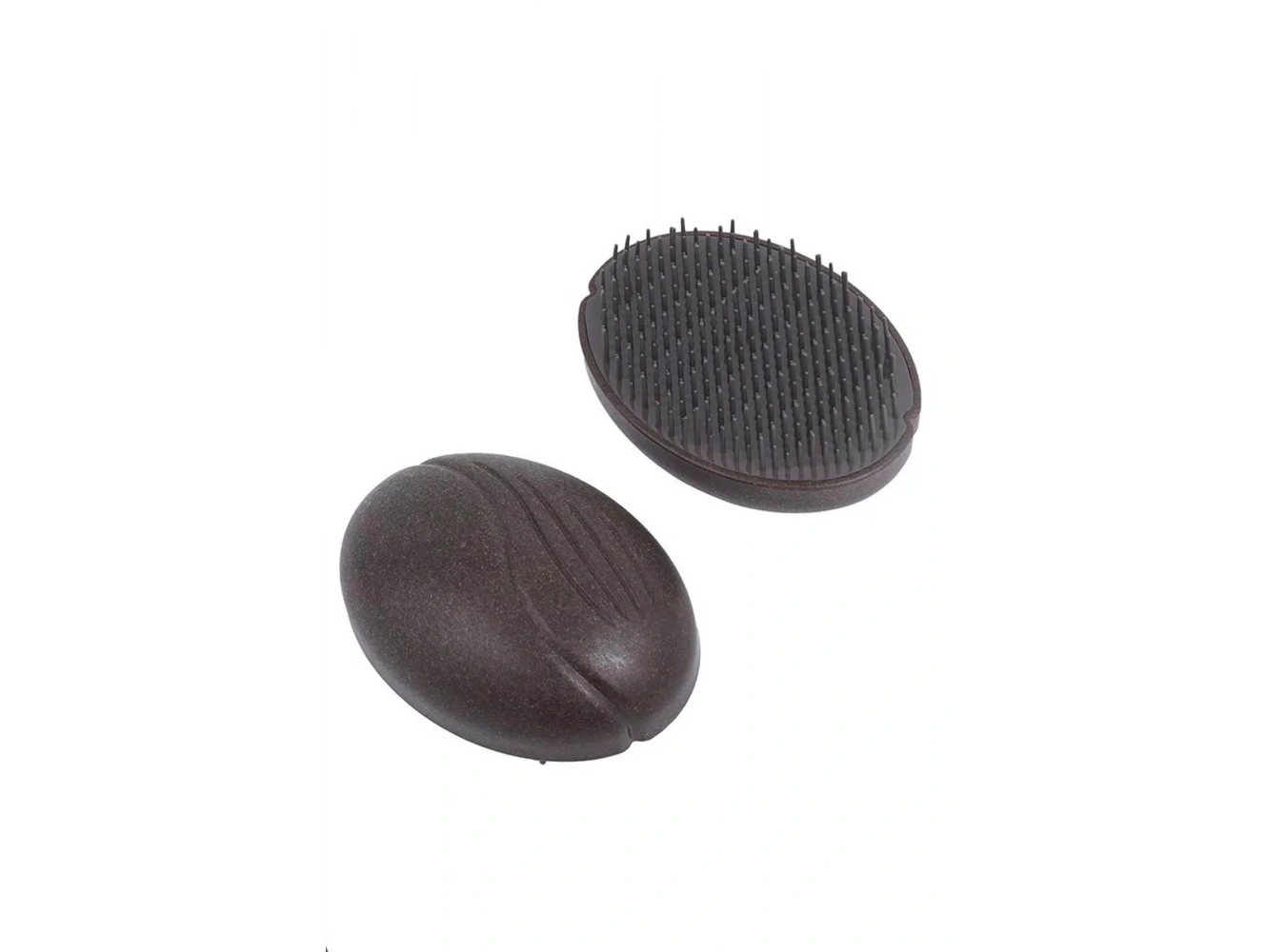 Kahverengi Taşınabilir Saç Tarama Fırçası/ Tarak