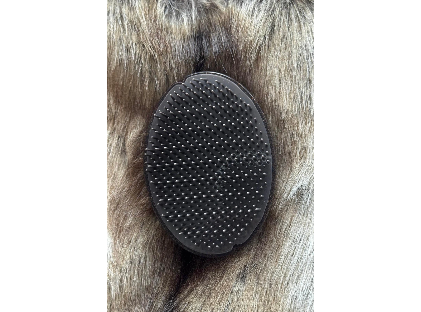 Kahverengi Taşınabilir Saç Tarama Fırçası/ Tarak