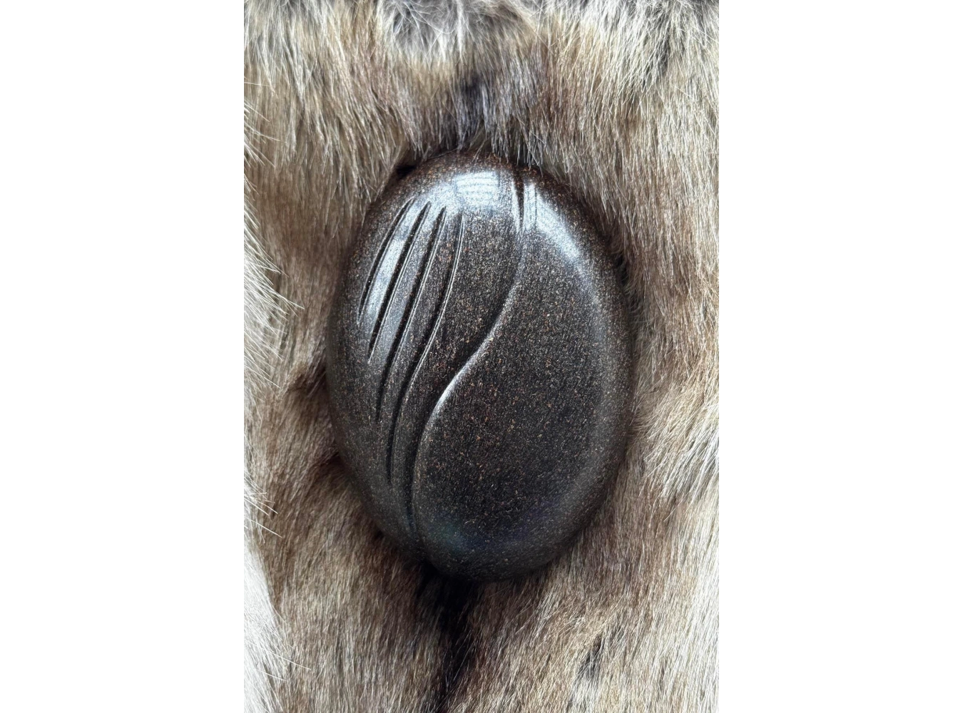 Kahverengi Taşınabilir Saç Tarama Fırçası/ Tarak