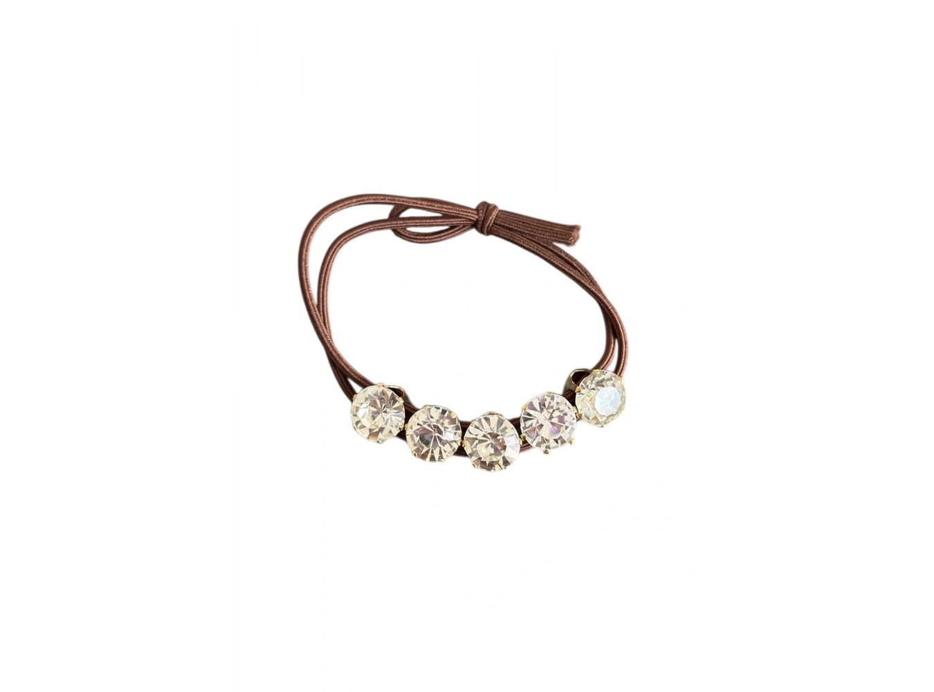 Kahverengi Taşlı Lastik Toka