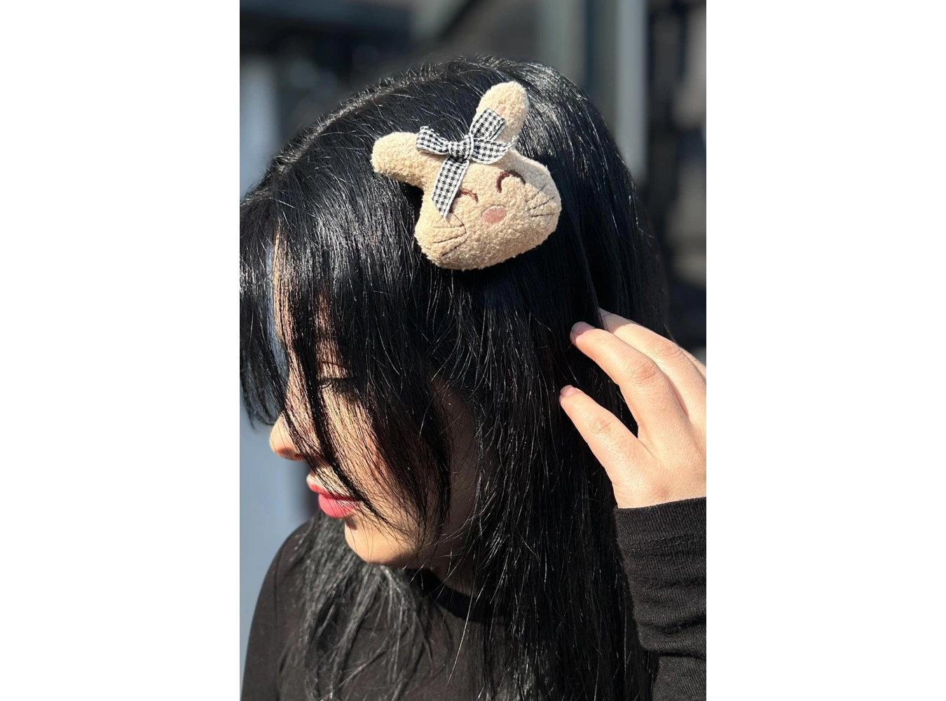 Kahverengi Tavşan Figürlü Yan Toka