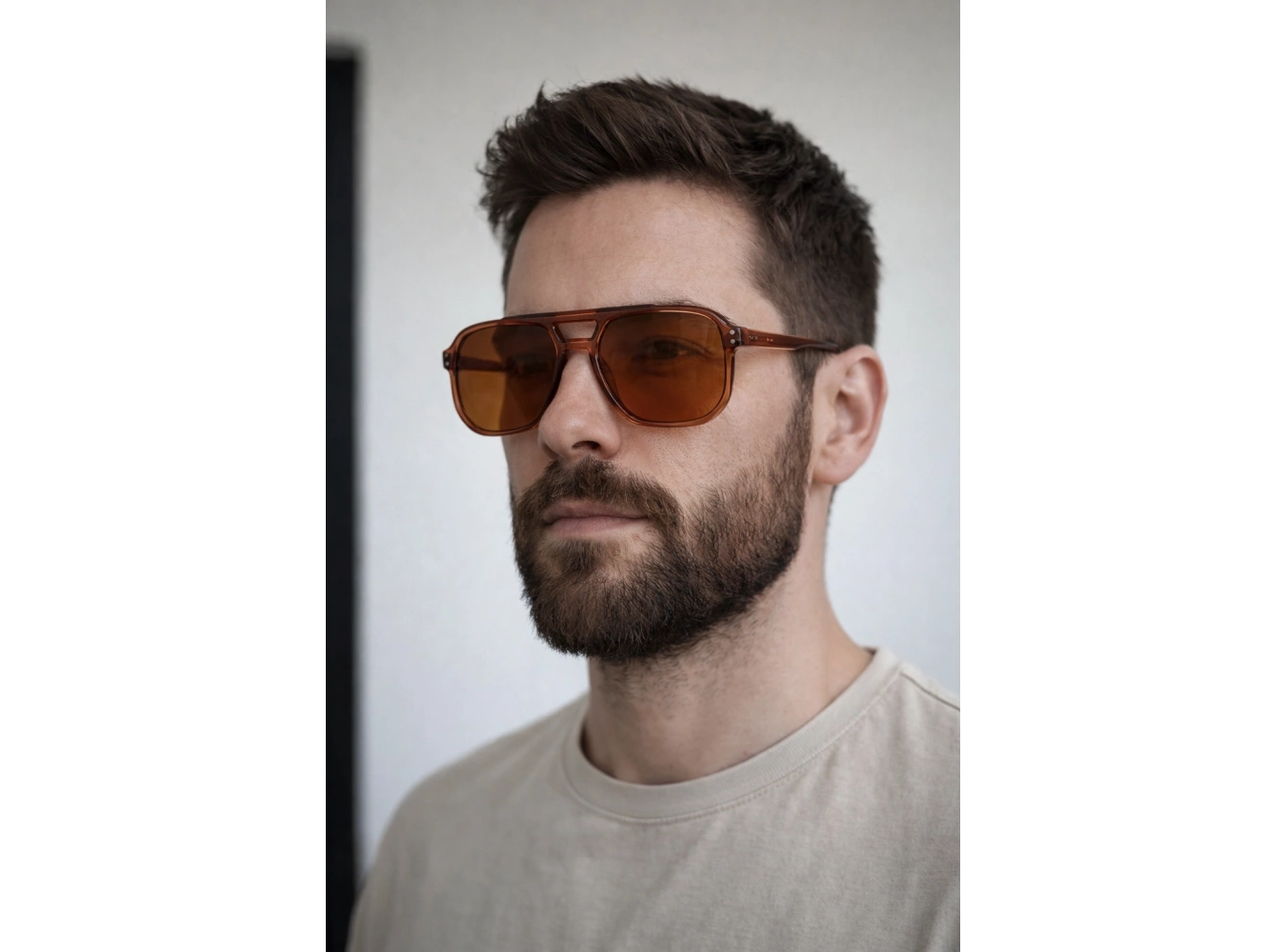 Kahverengi Unisex Güneş Gözlük