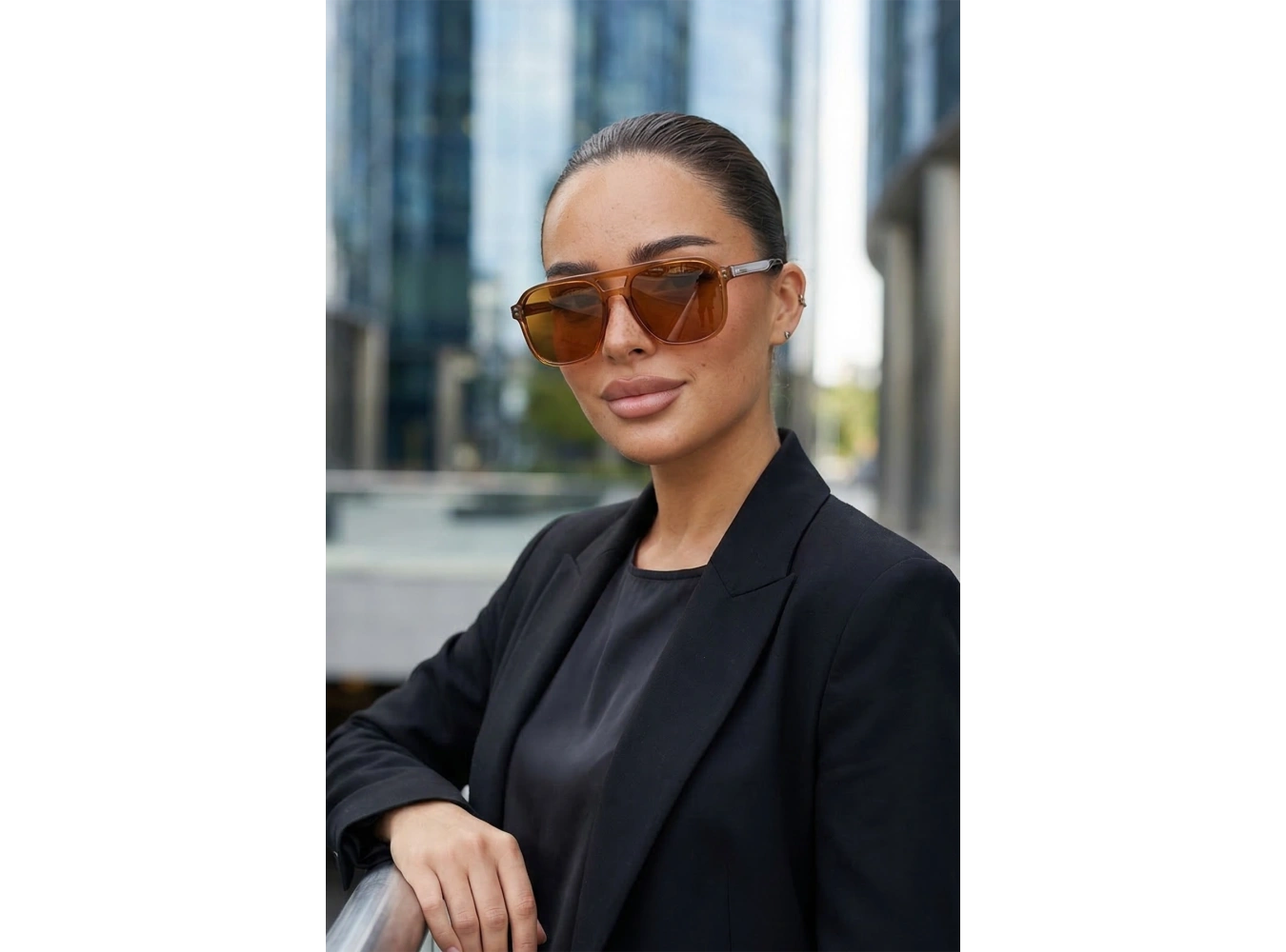 Kahverengi Unisex Güneş Gözlük