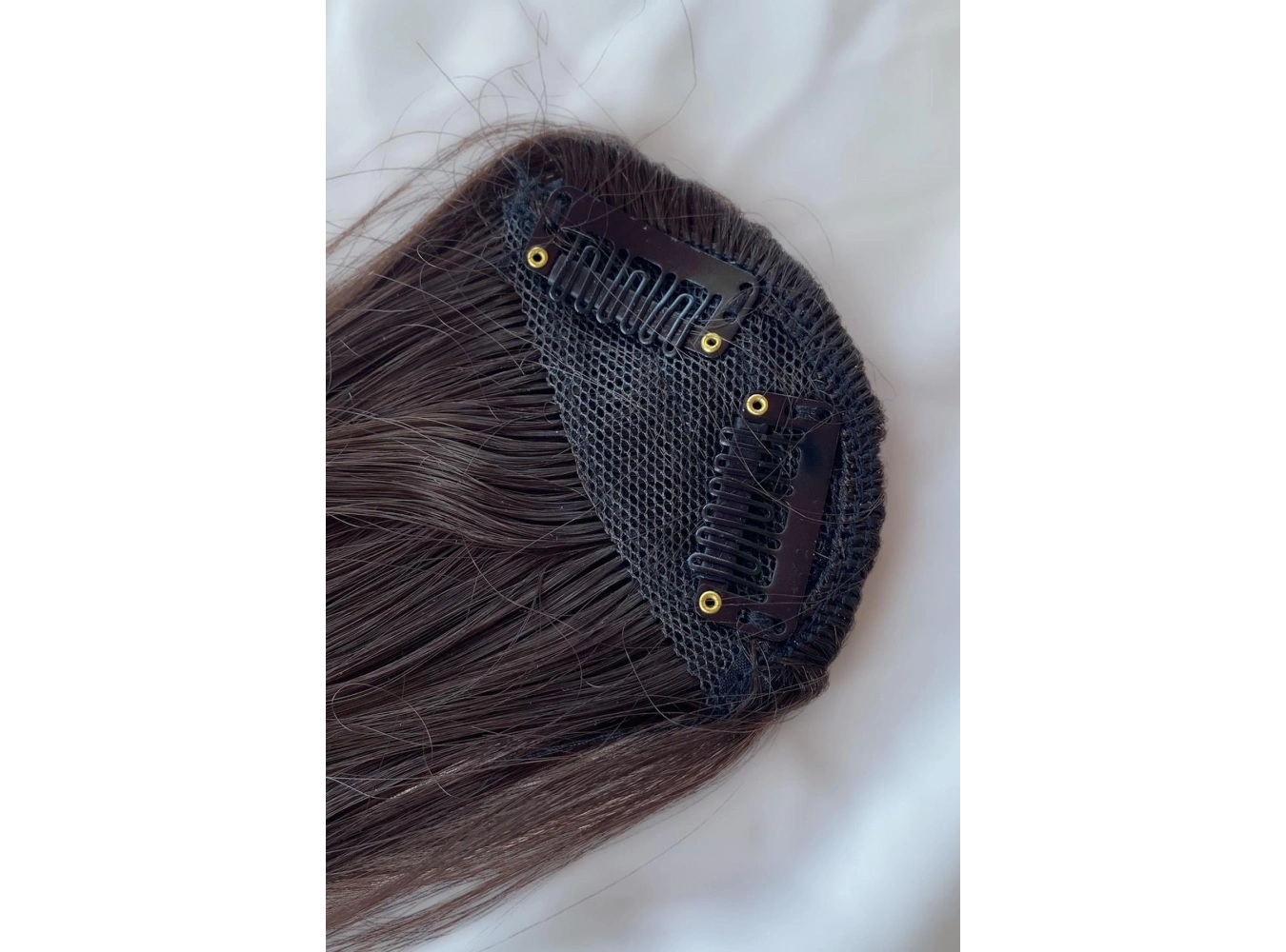 Kahverengi Uzun Kenarlı Seyrek Takma Kahkül