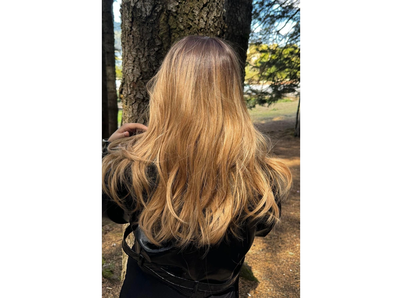 Kahverengi Ve Sarı Ombreli Dalgalı Peruk