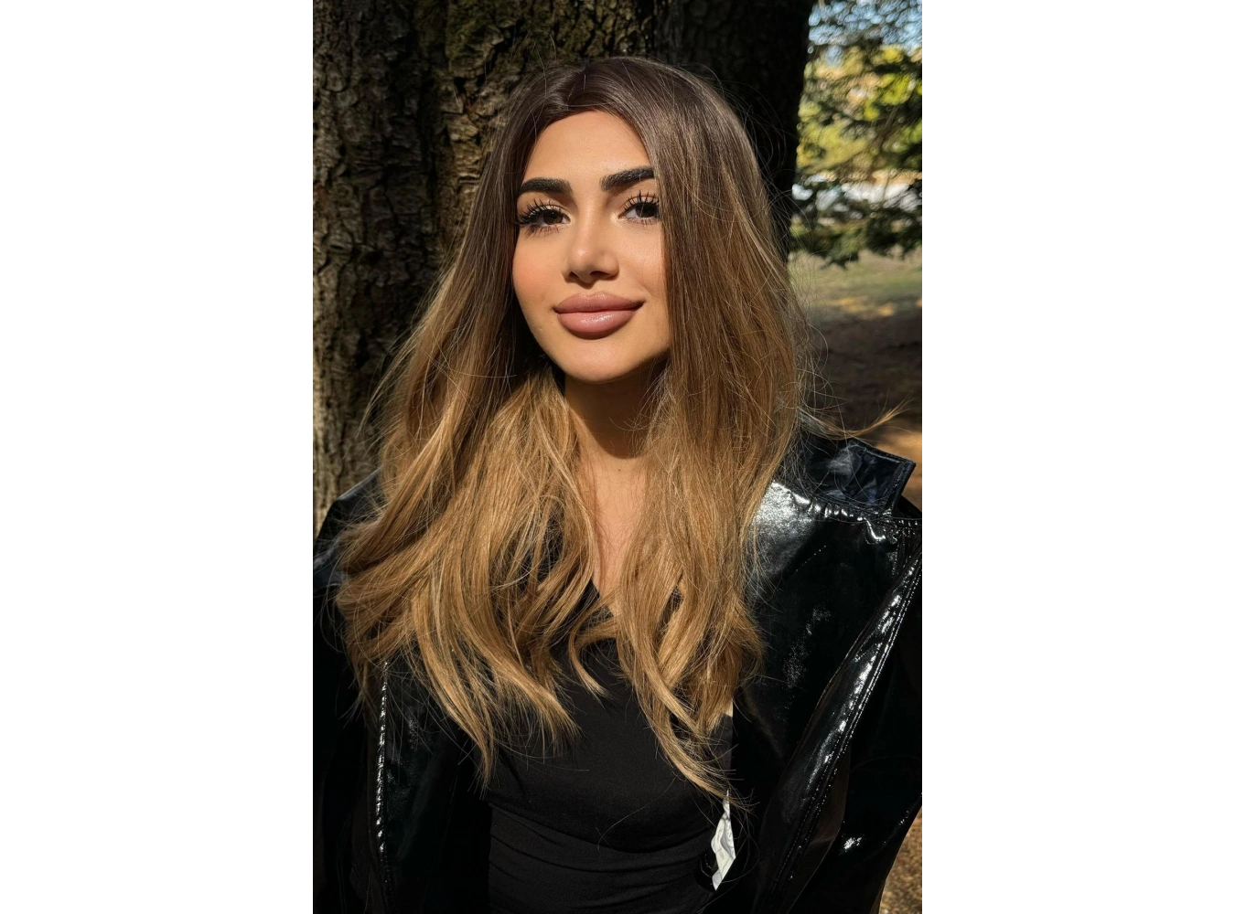 Kahverengi Ve Sarı Ombreli Dalgalı Peruk