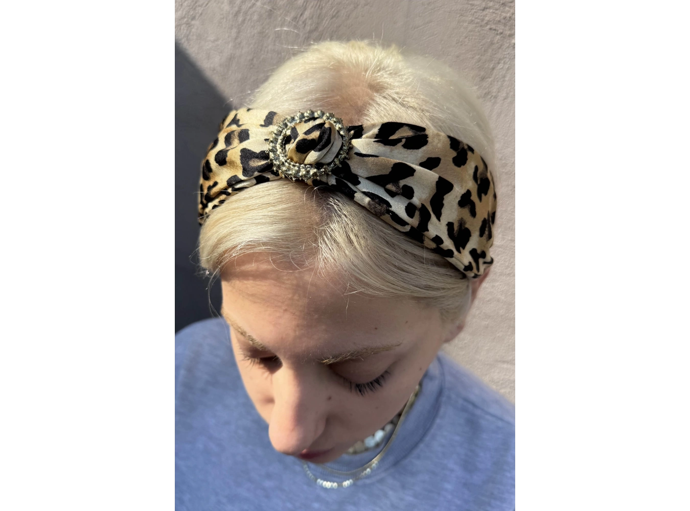 Kahverengi Ve Siyah Leopar Desenli Taç