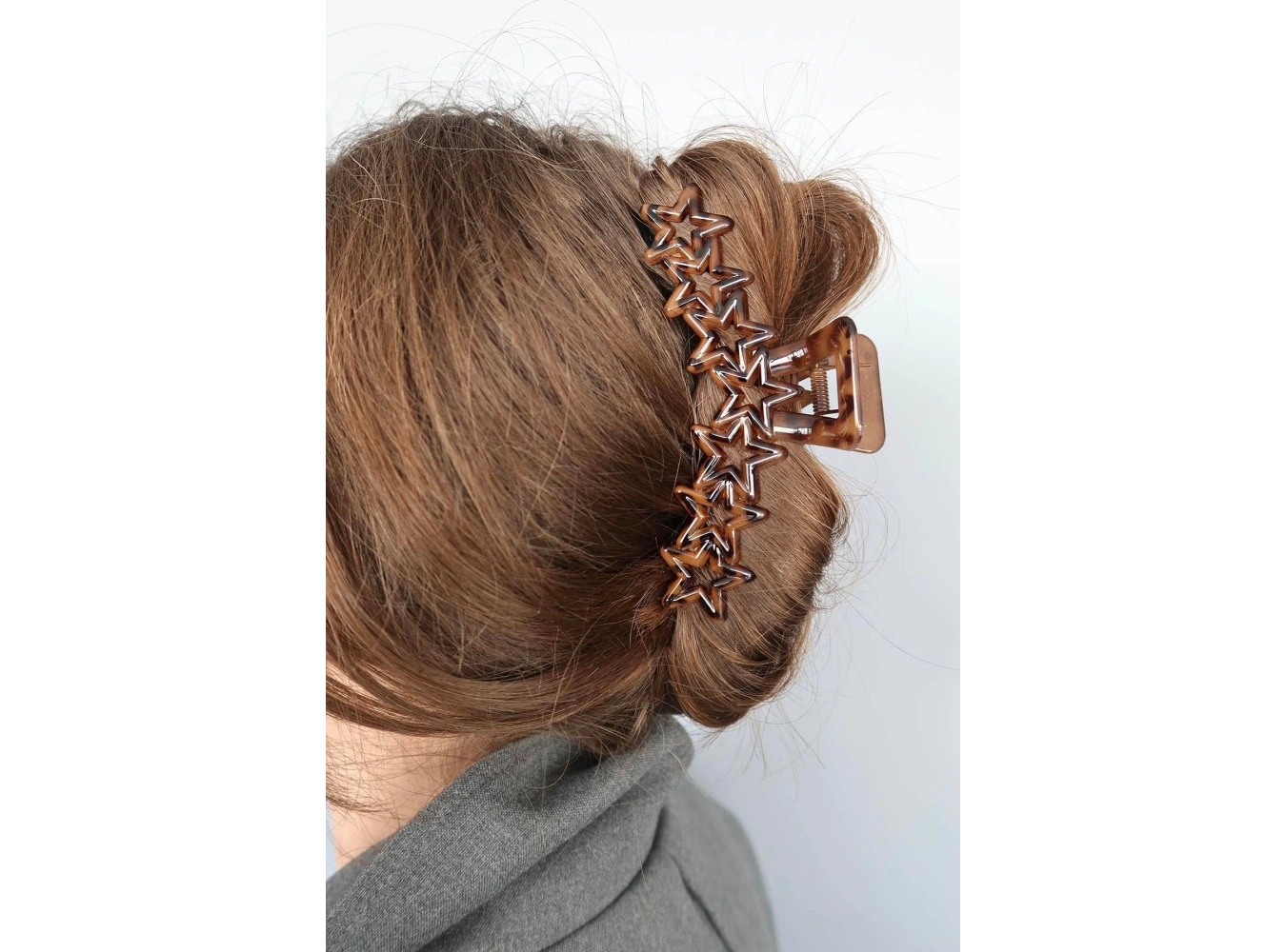 Kahverengi Yıldız Figürlü Mandal Toka