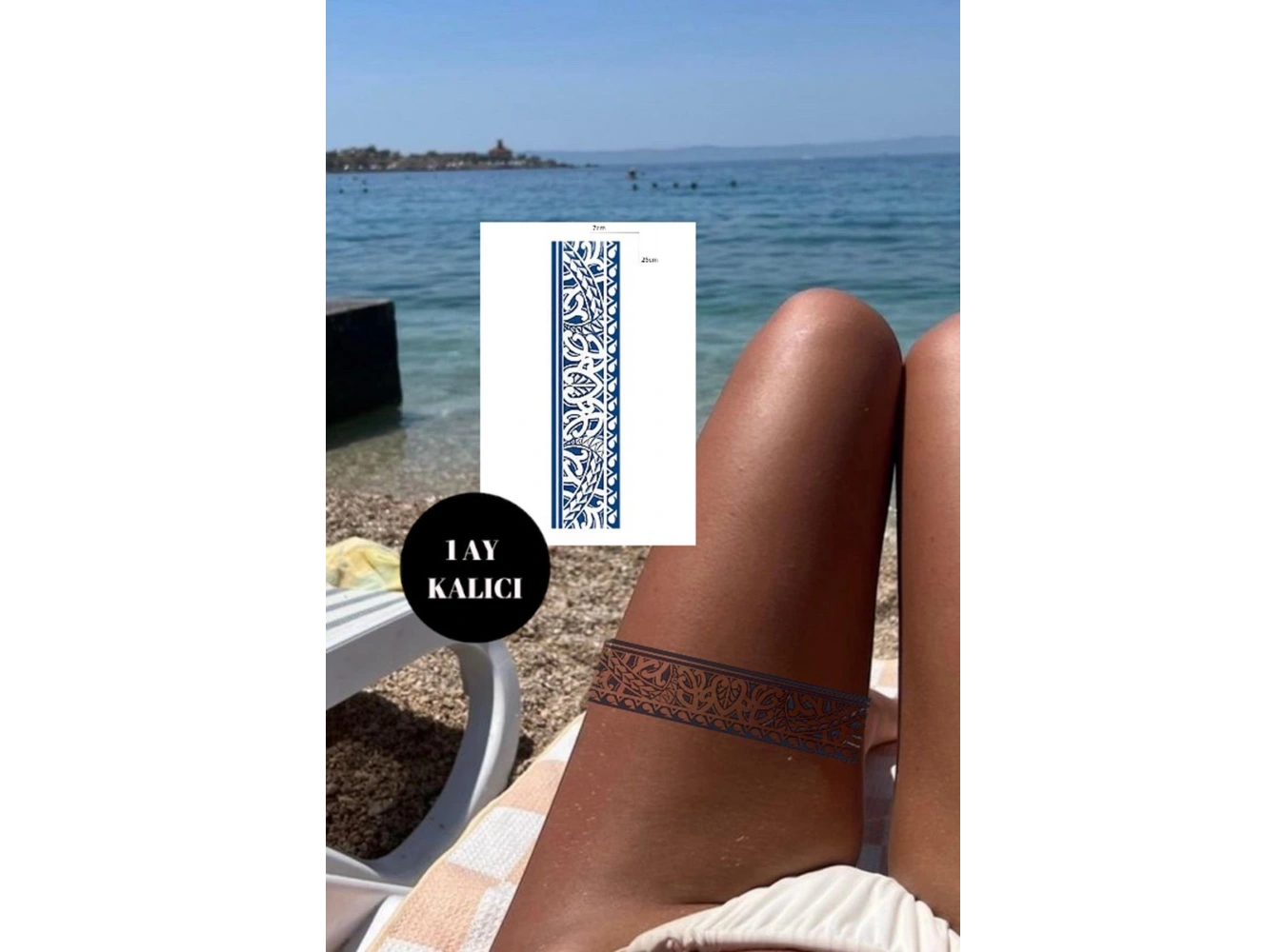 Kalp Figürlü 12 Saat Sonra Kararan Geçici Dövme Tattoo