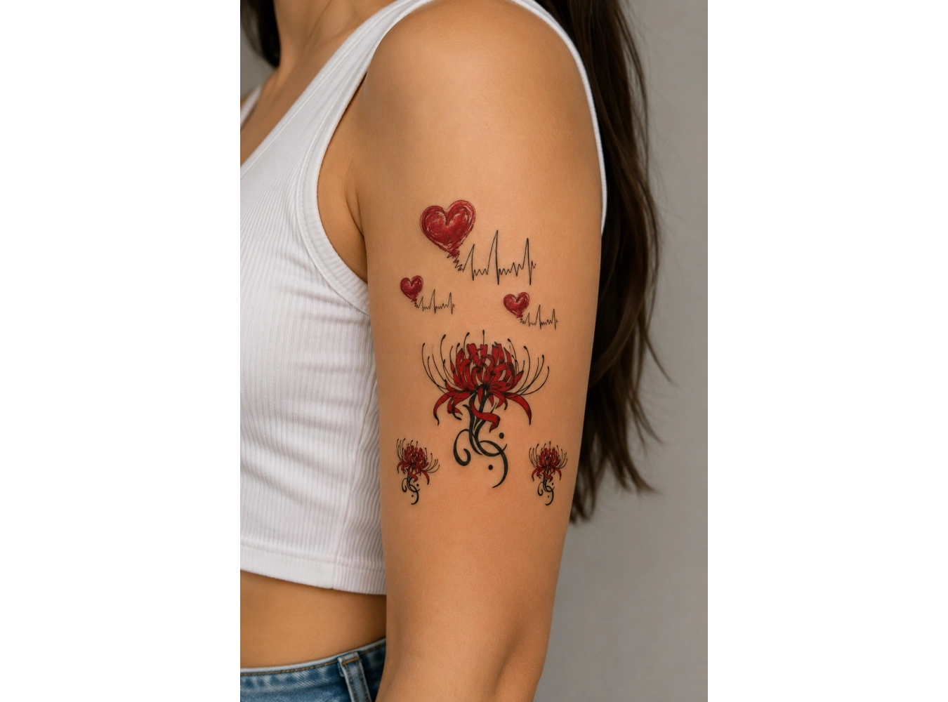Kalp Geçici Dövme Tattoo