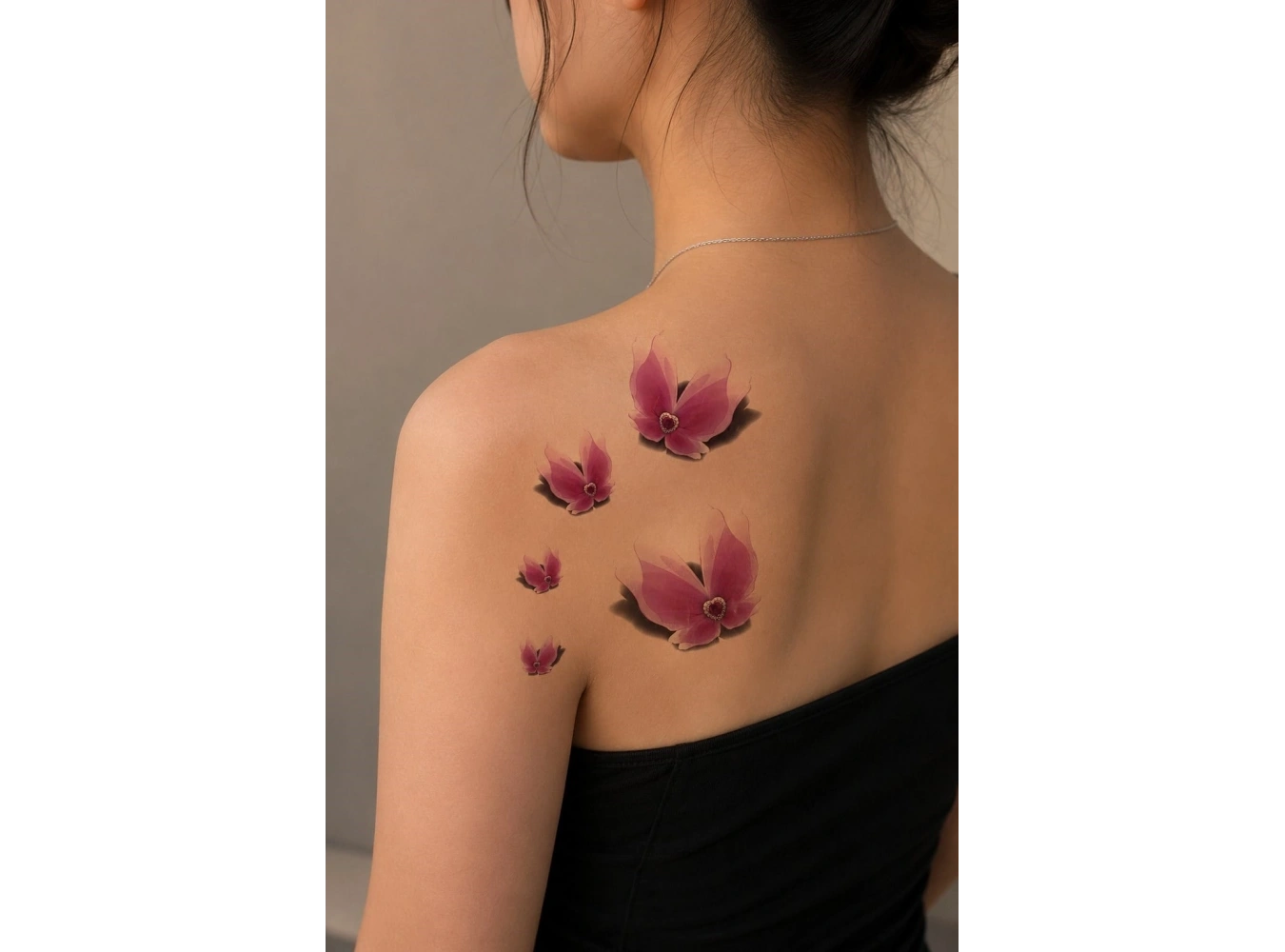 Kalpli Kelebek Geçici Dövme Tattoo