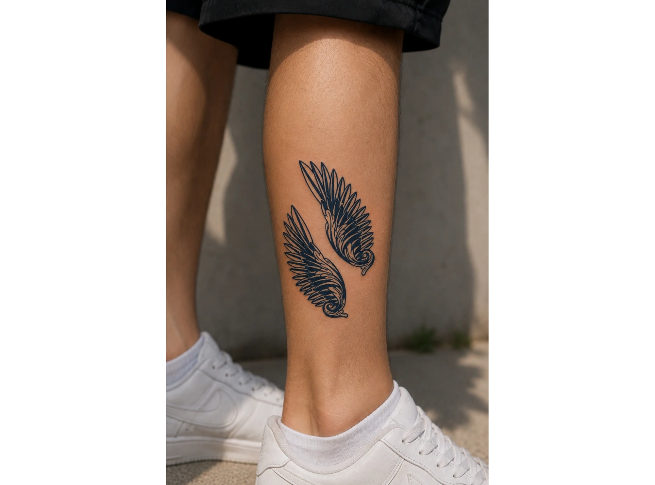 Kanat Sonradan Kararan Yarı Kalıcı Geçici Dövme Tattoo