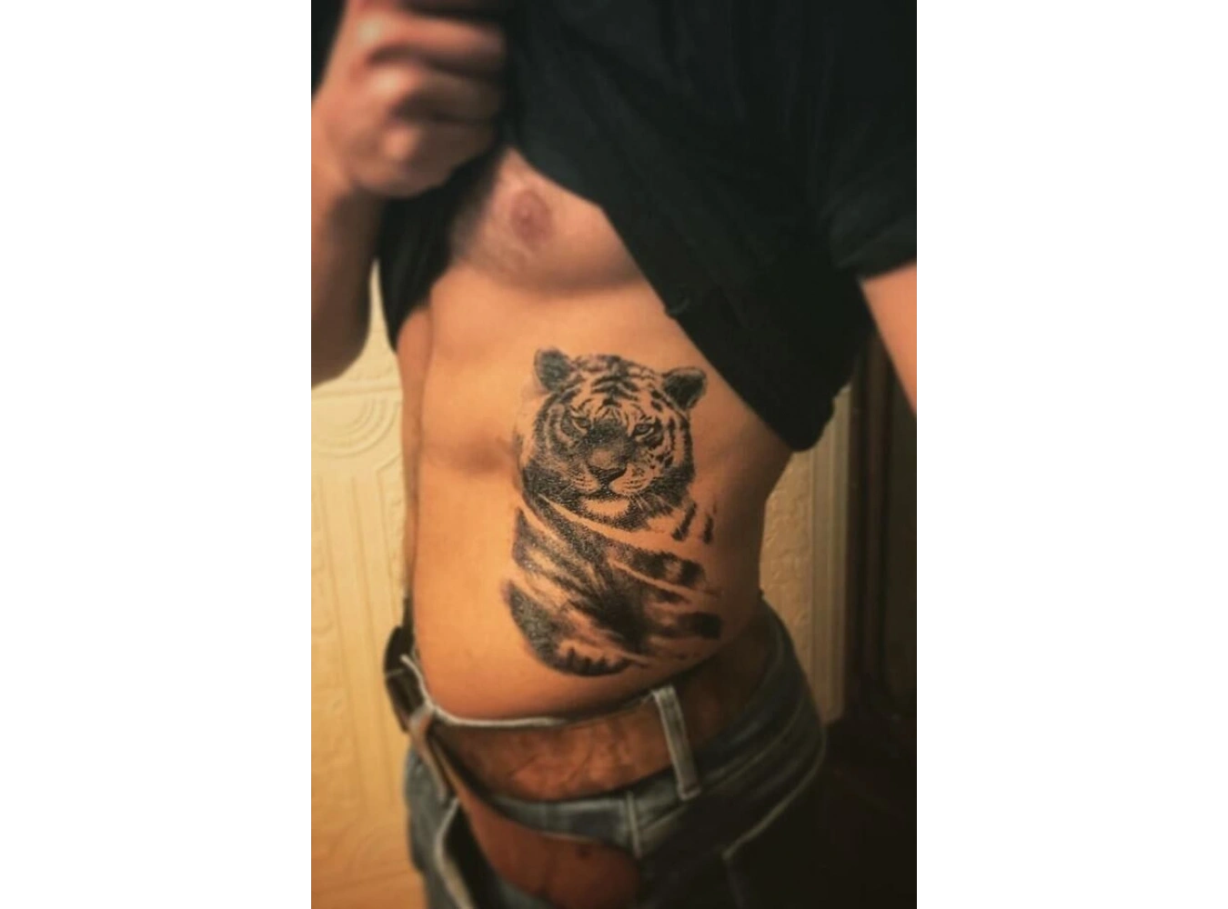 Kaplan Büyük Dövme Geçici Tattoo