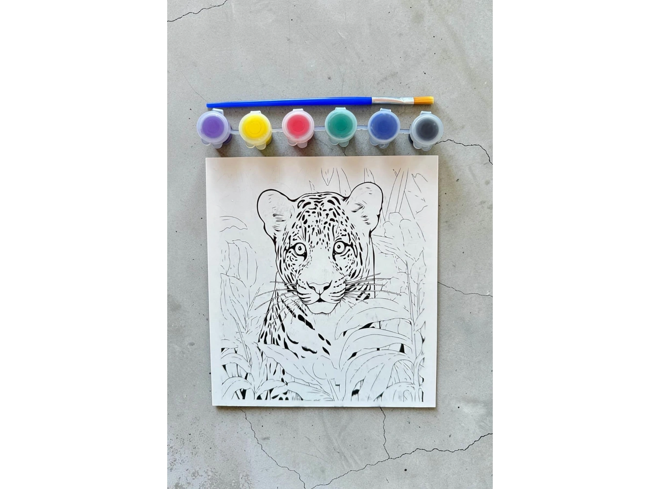 Kaplan Desenli Boyama Seti