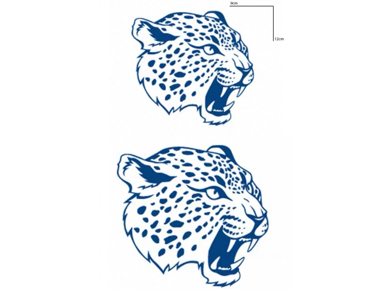 Kaplan Figürlü 12 Saat Sonra Kararan Geçici Mini Dövme Tattoo