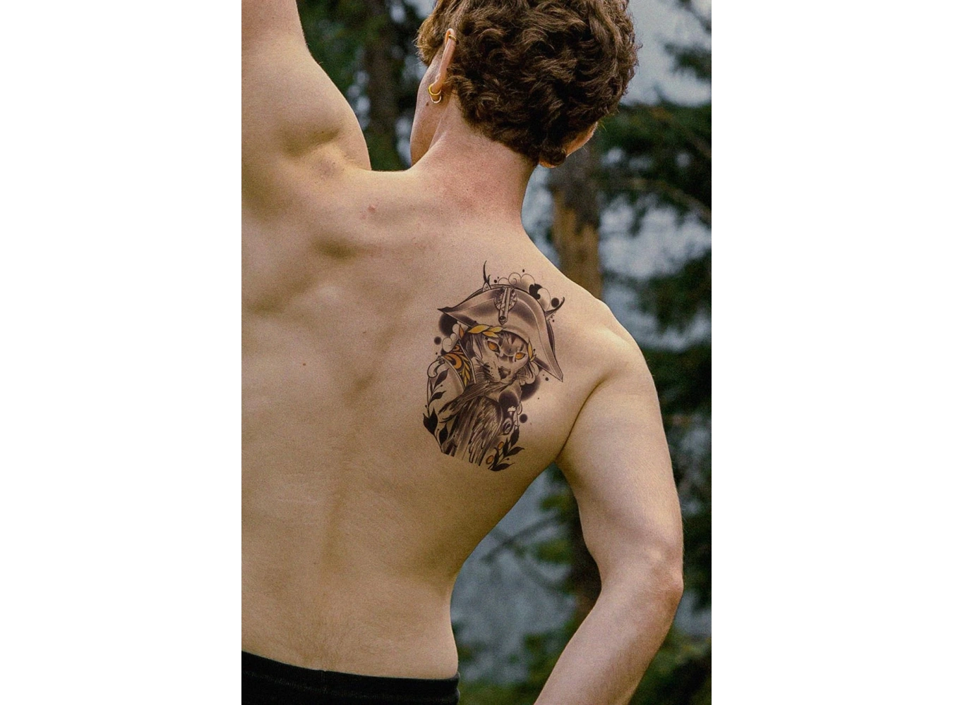 Kaptan Kedi Geçici Dövme Tattoo