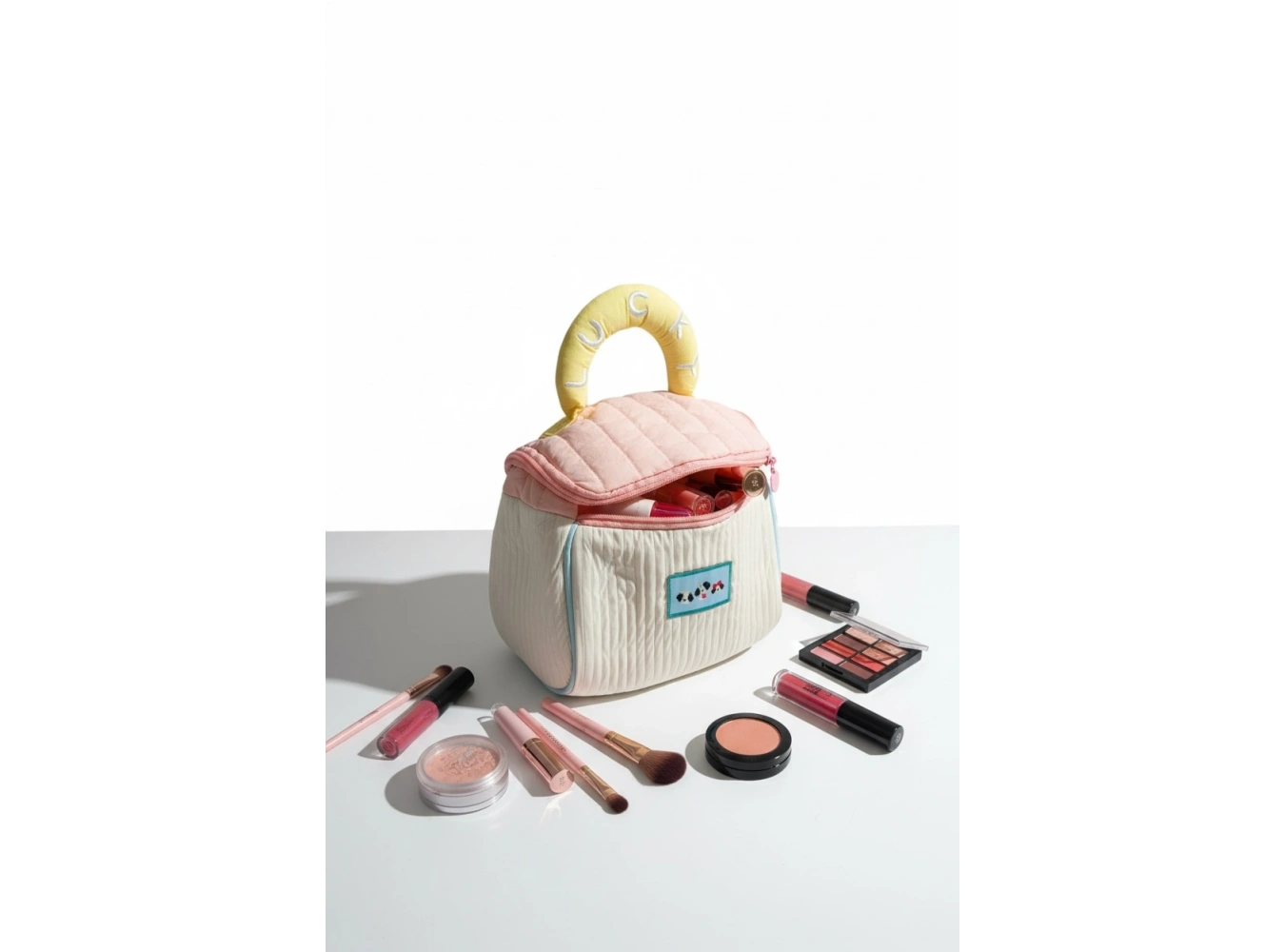 Karikatür Desen Seyahat Makyaj Çantası