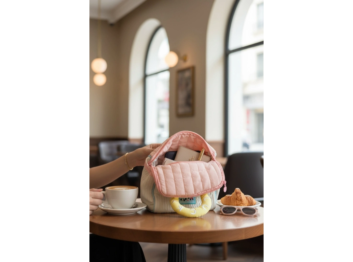 Karikatür Desen Seyahat Makyaj Çantası