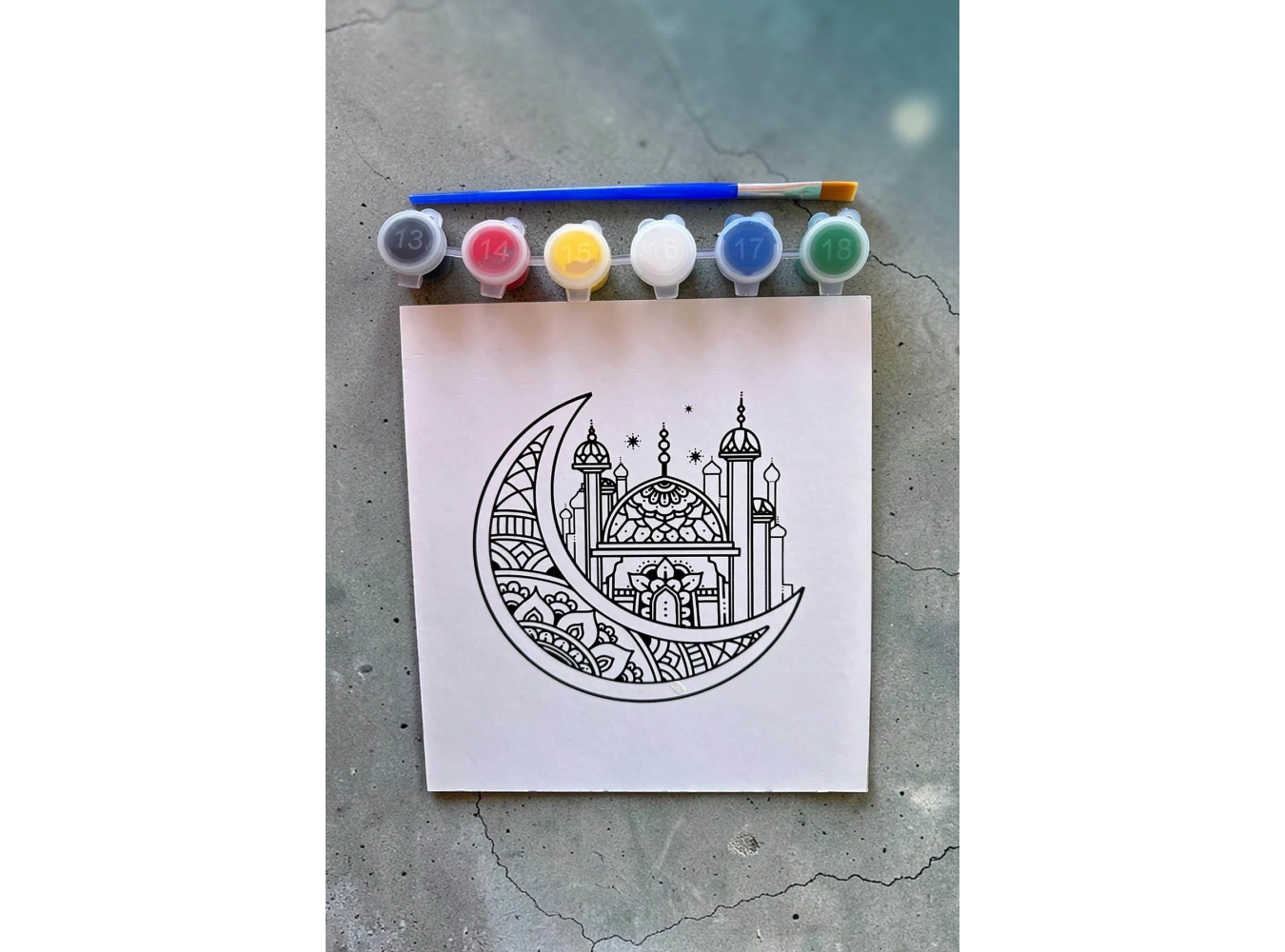 Karışık Desenli Boyama Seti