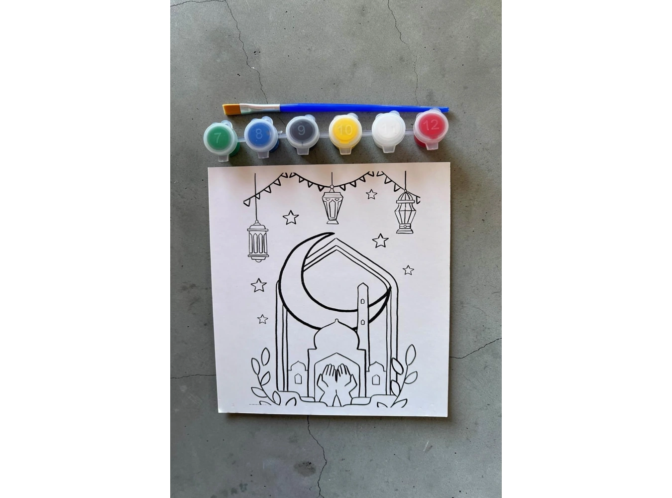 Karışık Desenli Boyama Seti