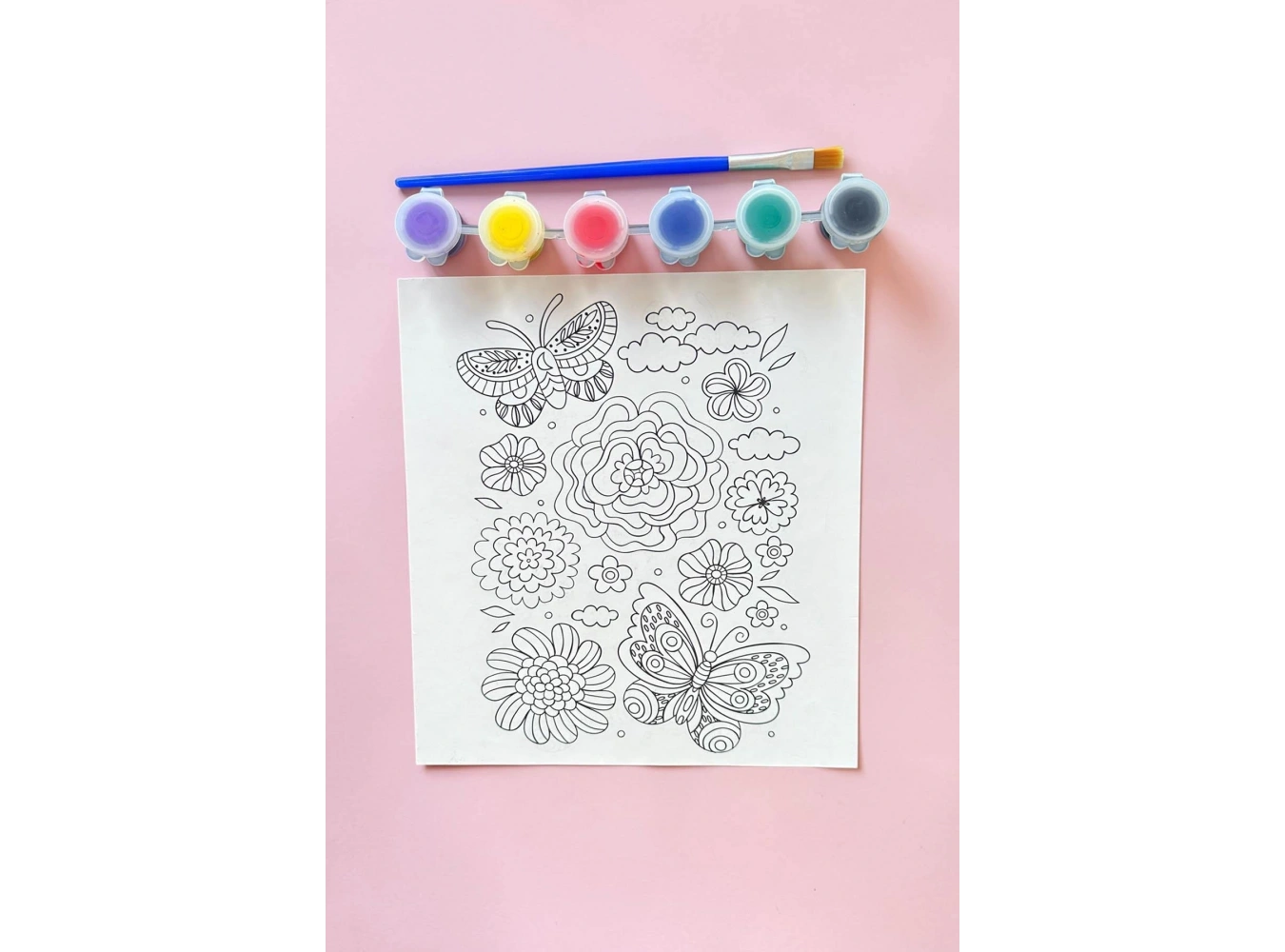 Karışık Desenli Boyama Seti