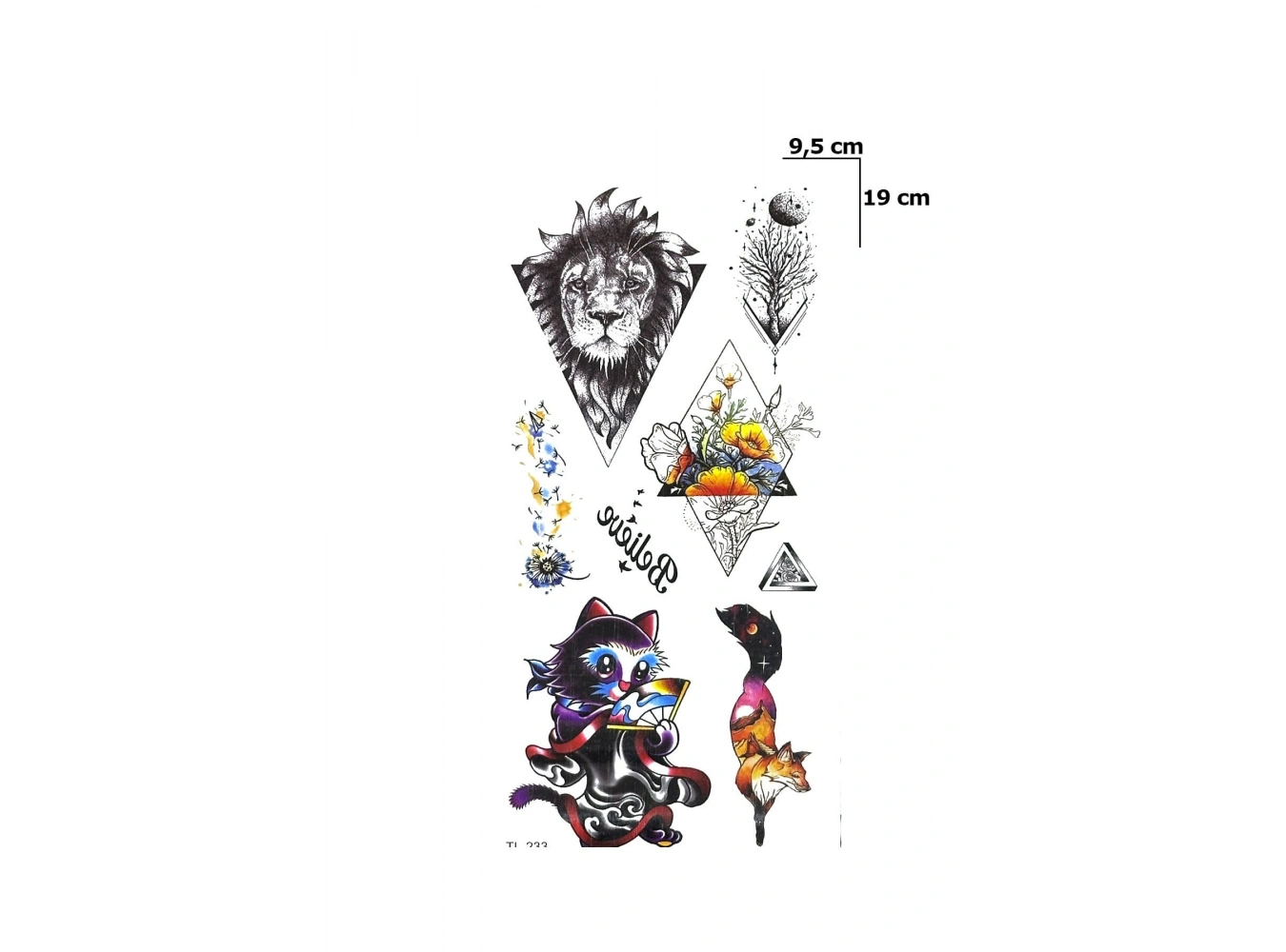 Karışık Dövme Geçici Tattoo